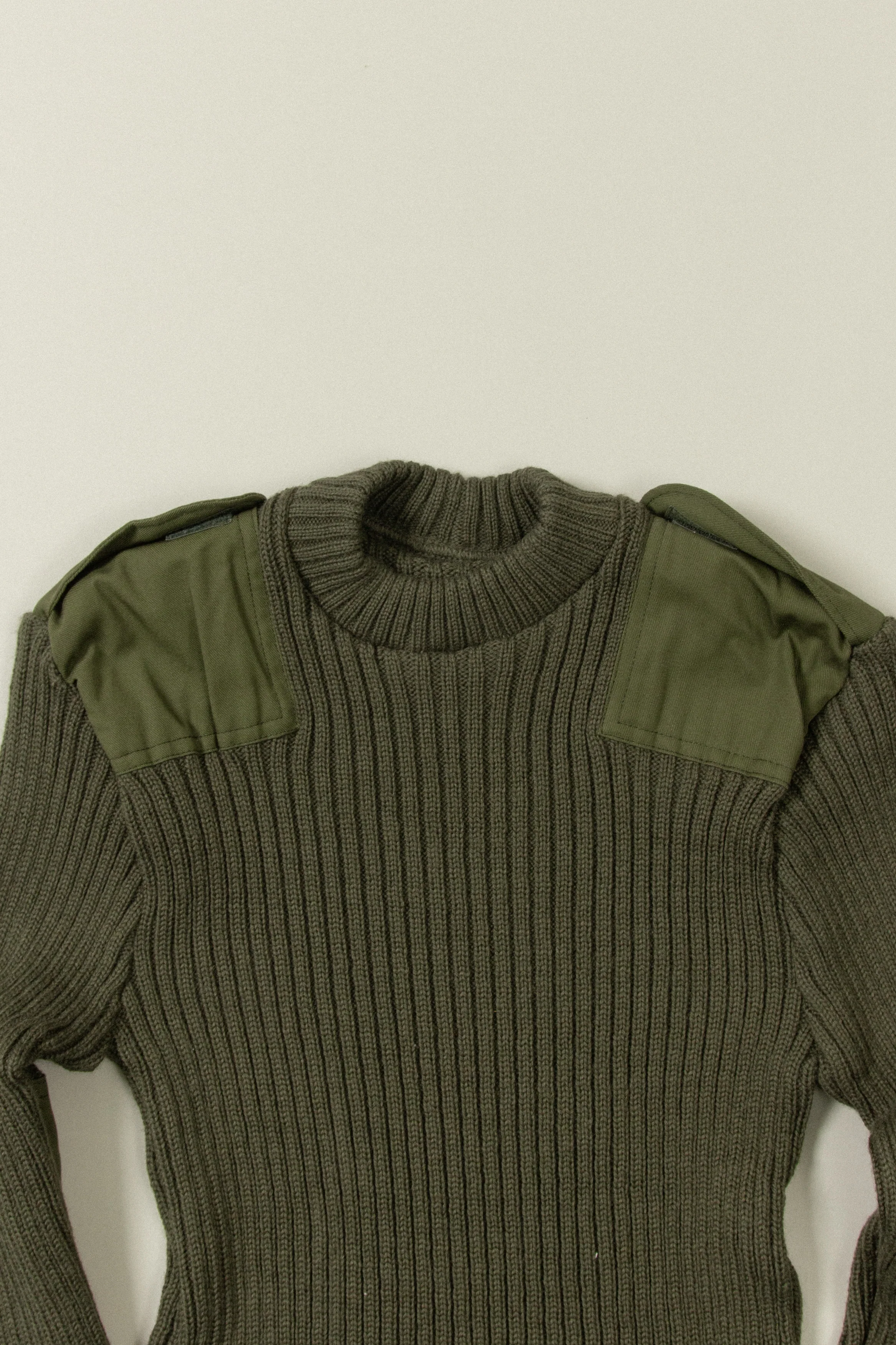Vtg 1970s Belgian Army Commando Wool Knit - Image 3