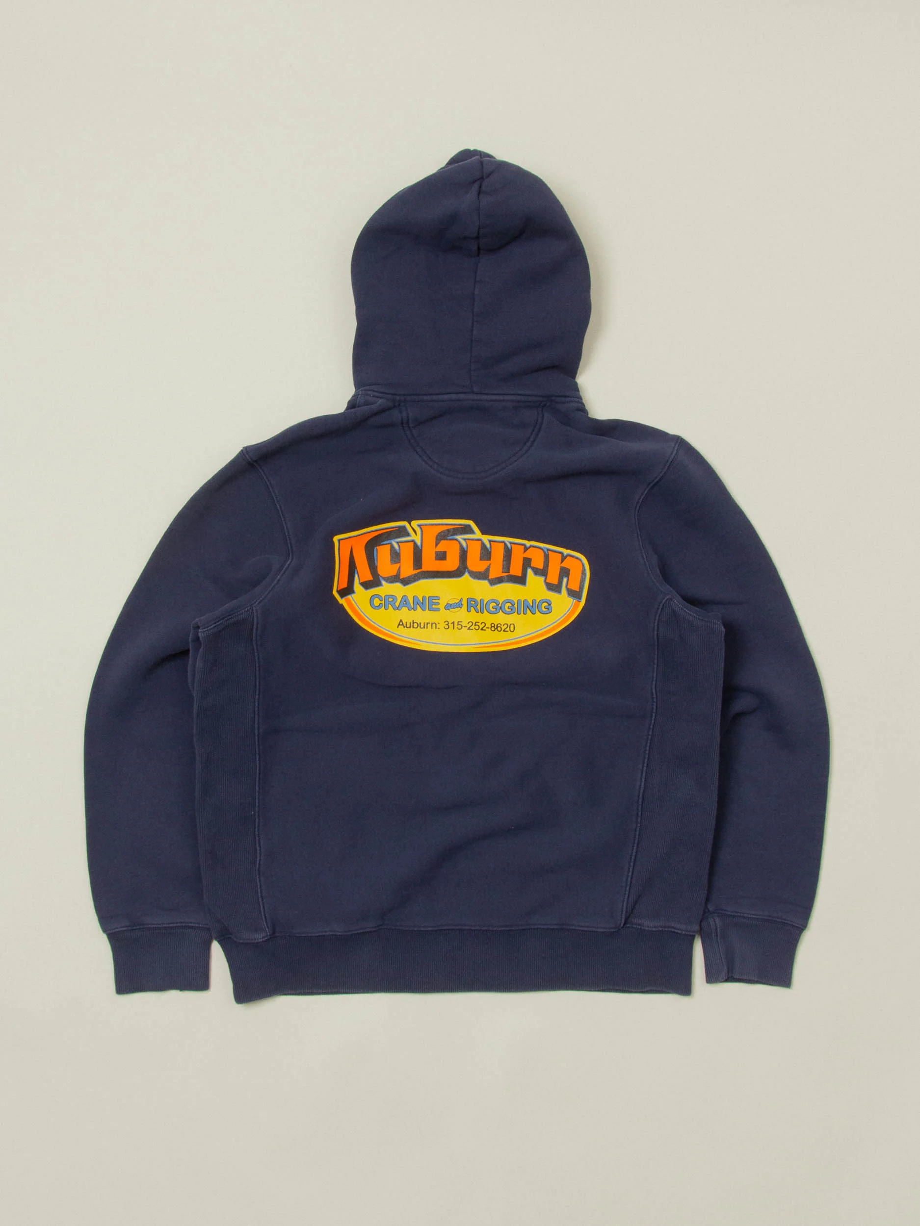 2000s 'Auburn Crane and Rigging' Heavyweight Hoodie (L) - Image 3
