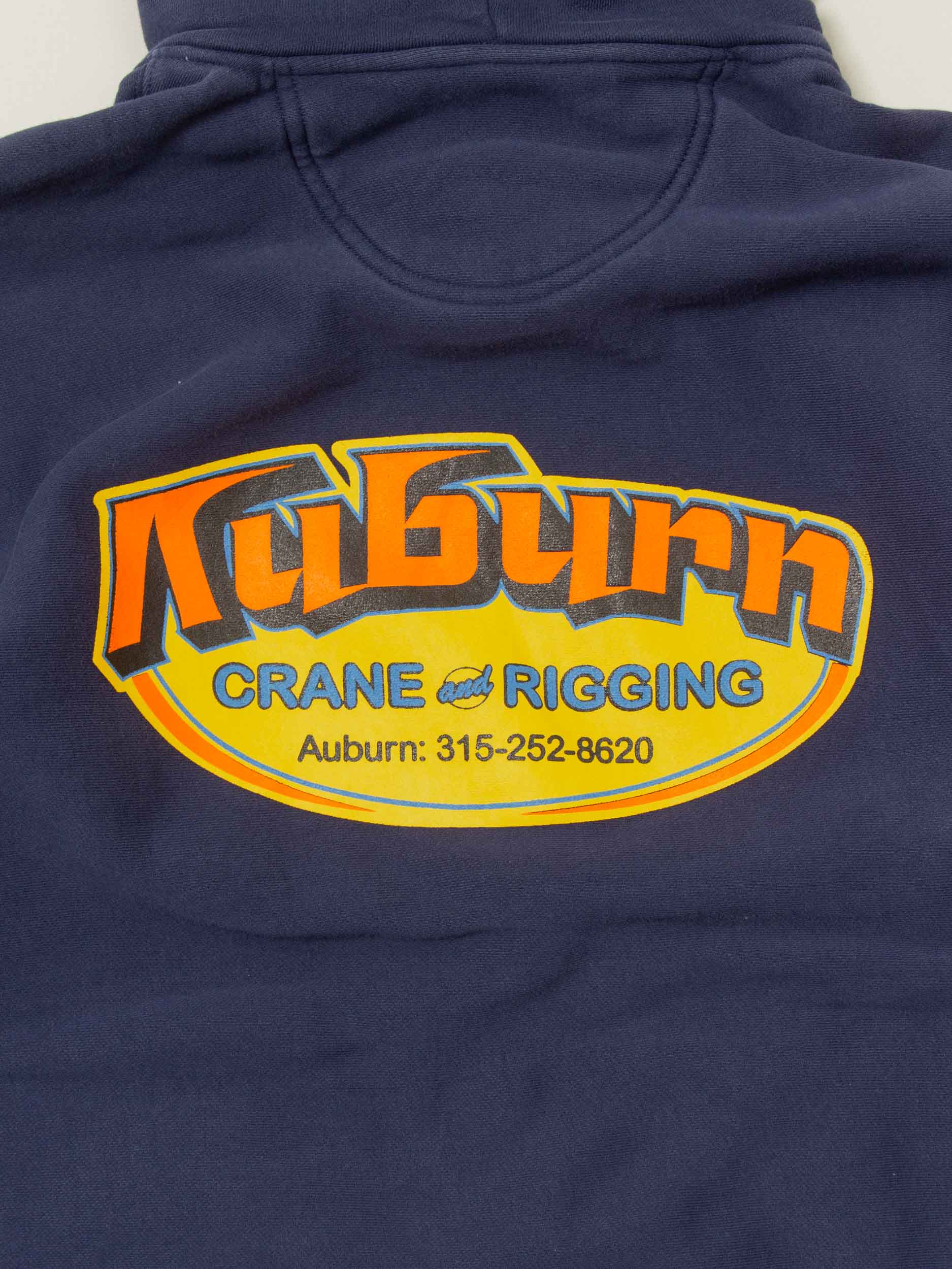 2000s 'Auburn Crane and Rigging' Heavyweight Hoodie (L) - Image 5
