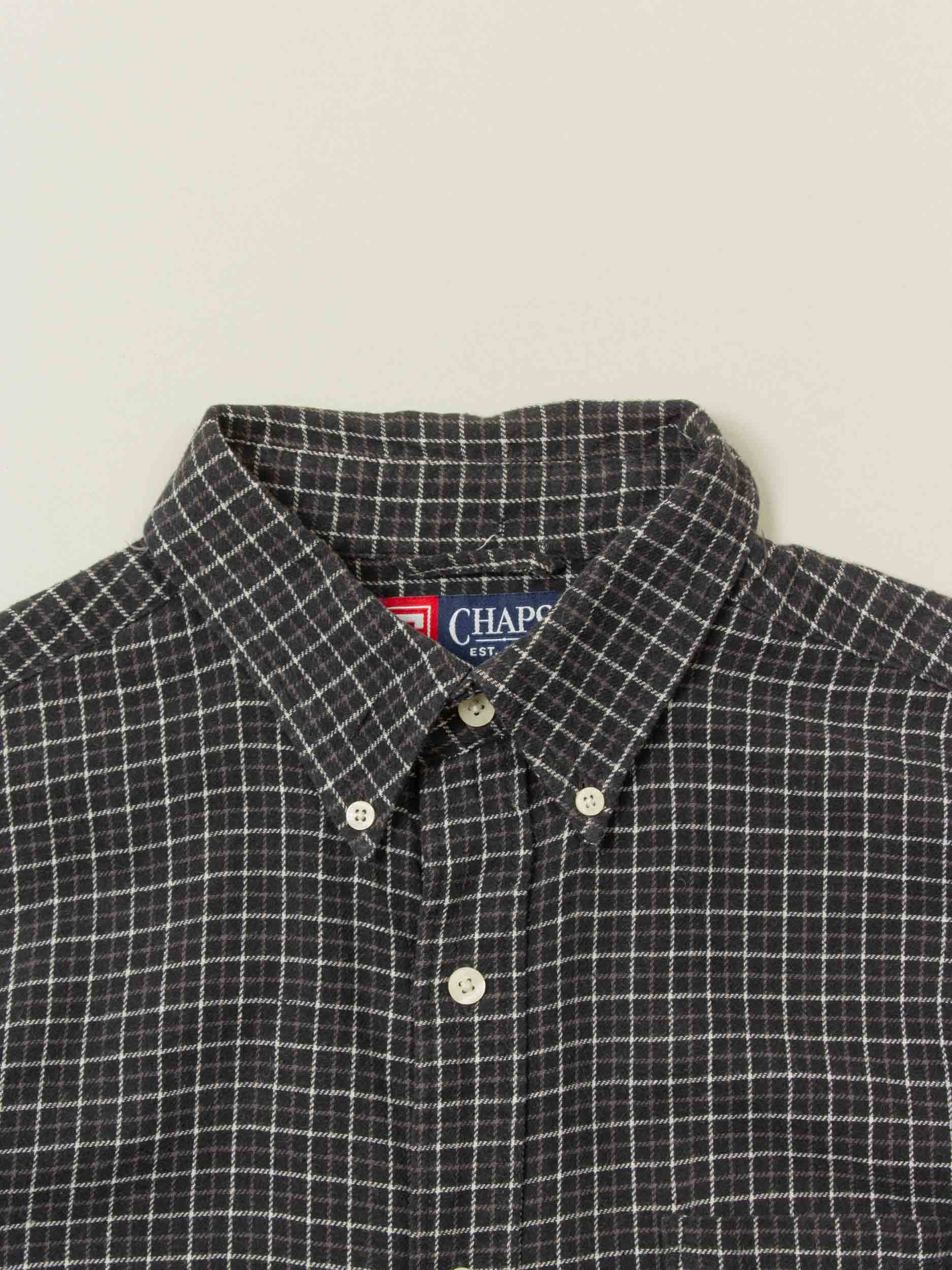 2000s Chaps Button-Down Flannel Shirt (M) - Image 4