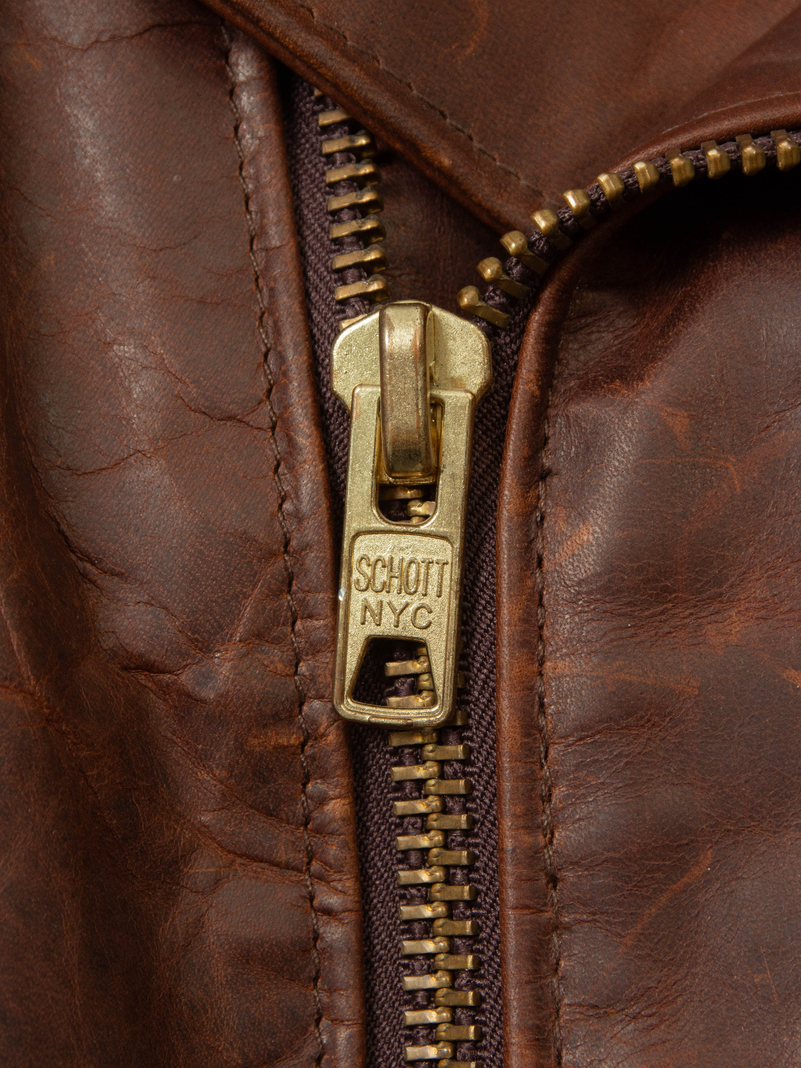 2000s Schott Perfecto Steerhide Leather Jacket - Made in USA (XL) - Image 4