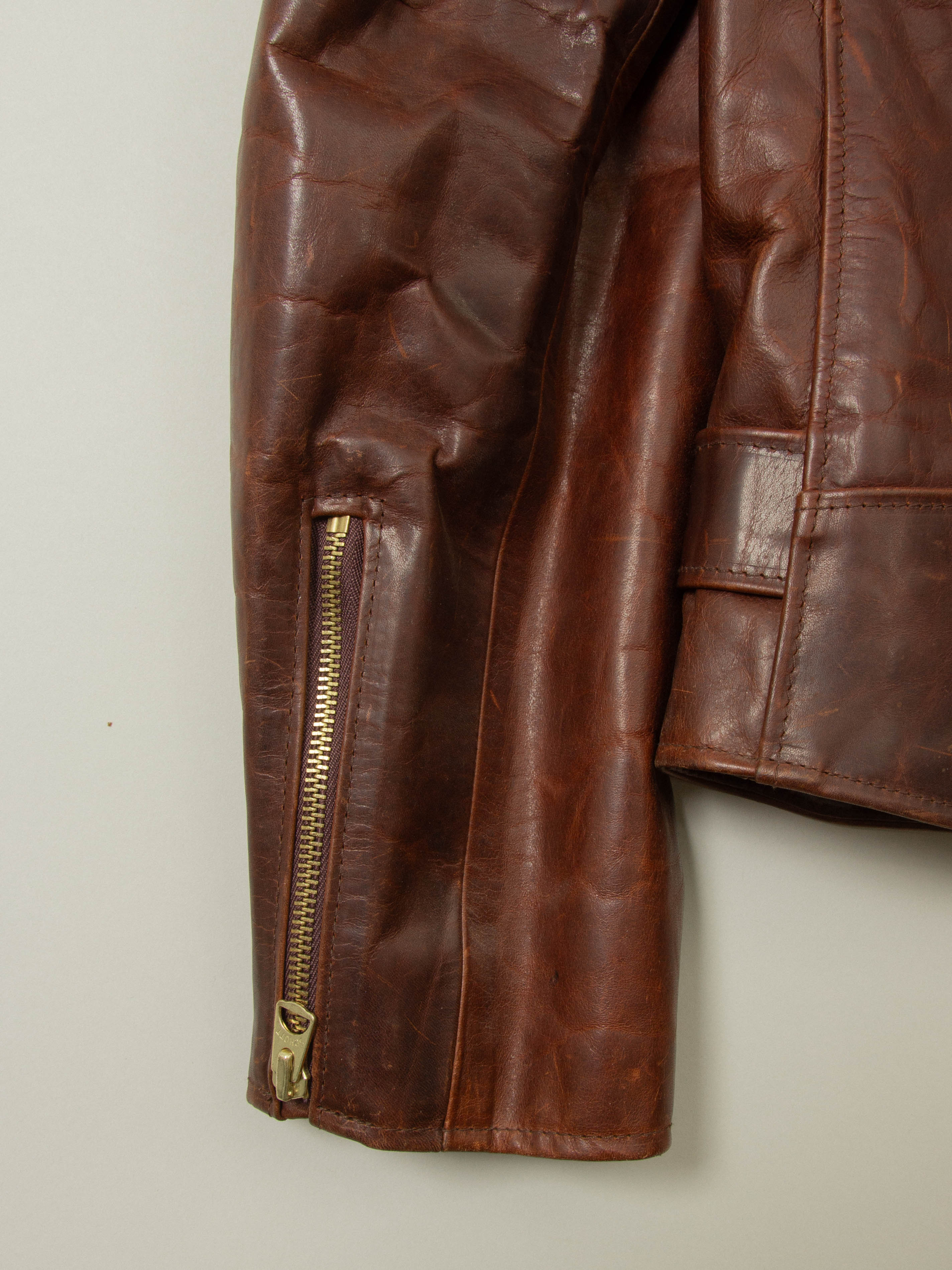 2000s Schott Perfecto Steerhide Leather Jacket - Made in USA (XL) - Image 7