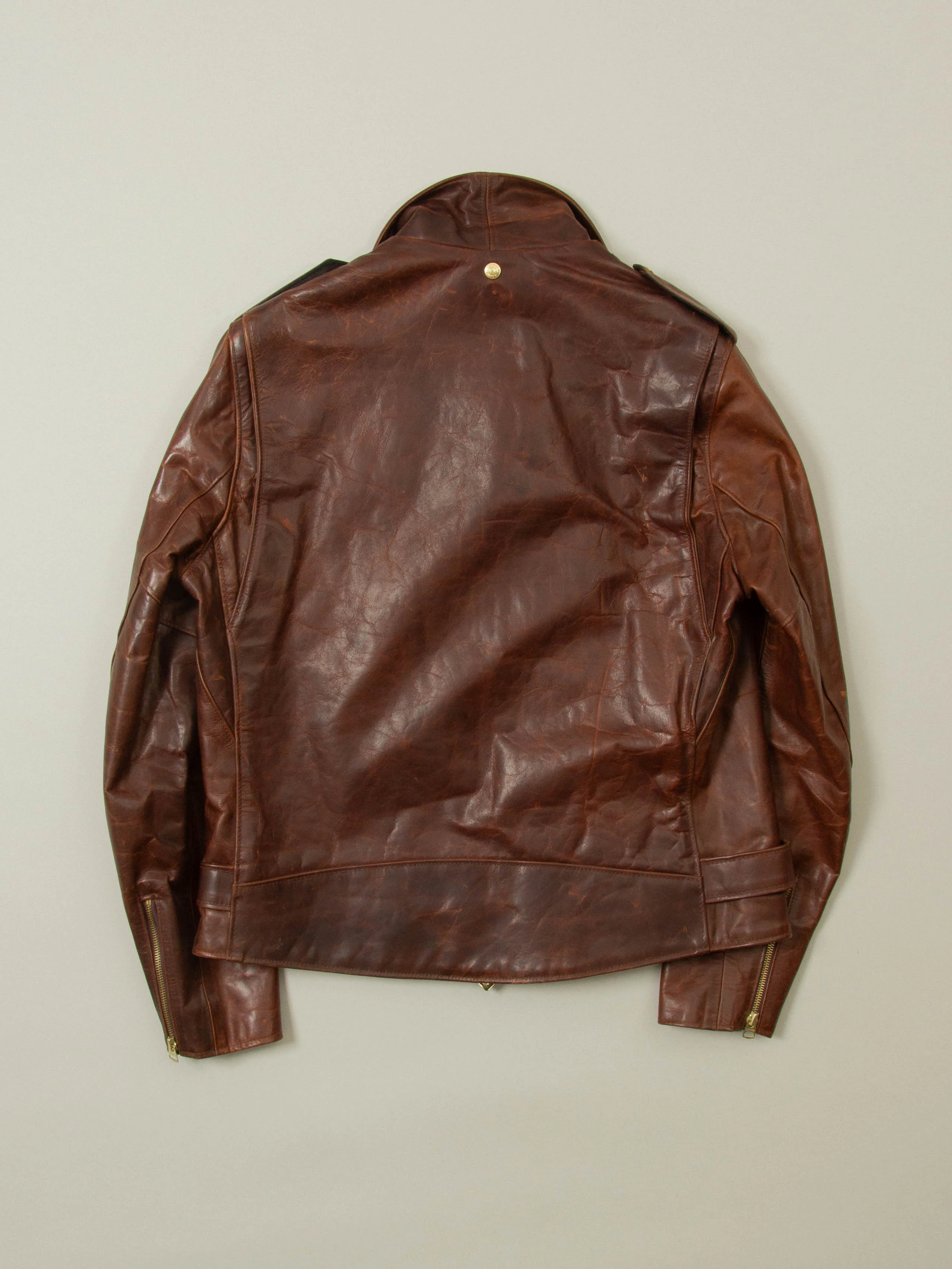 2000s Schott Perfecto Steerhide Leather Jacket - Made in USA (XL) - Image 8