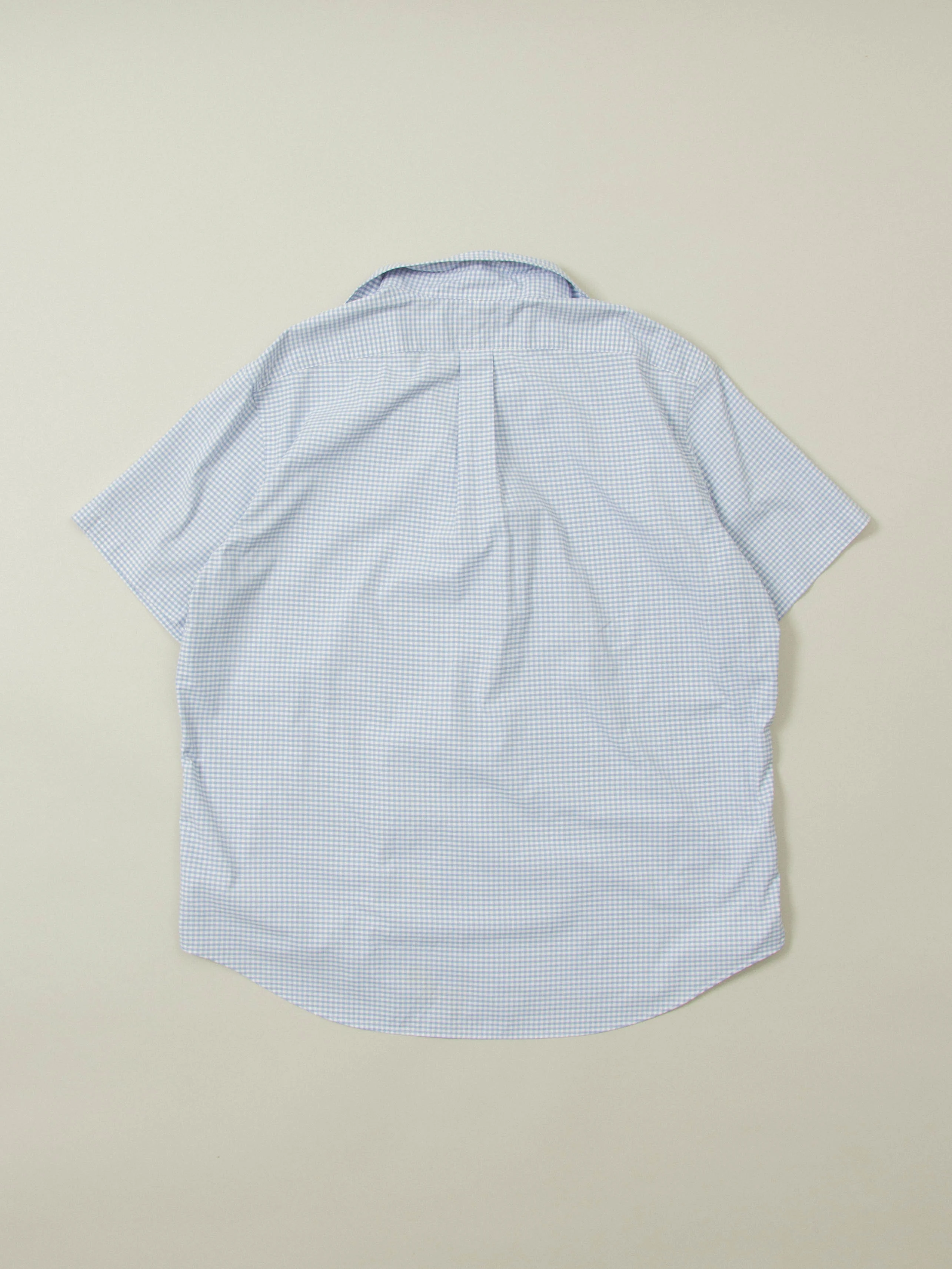 2000s Short Sleeve Checkered Ralph Lauren Shirt (XXL) - Image 3