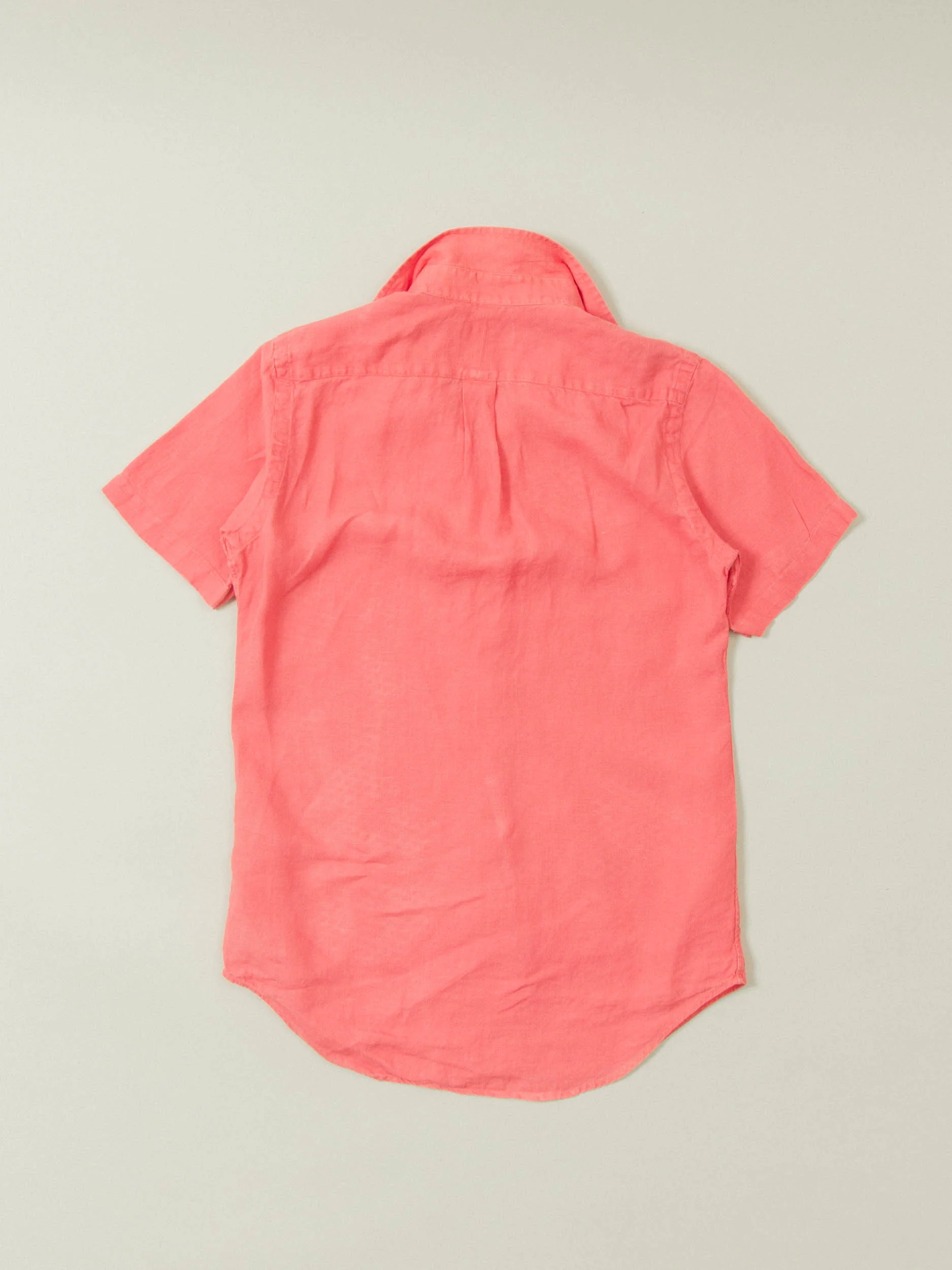2000s Short Sleeve Ralph Lauren Linen Shirt (XS) - Image 3