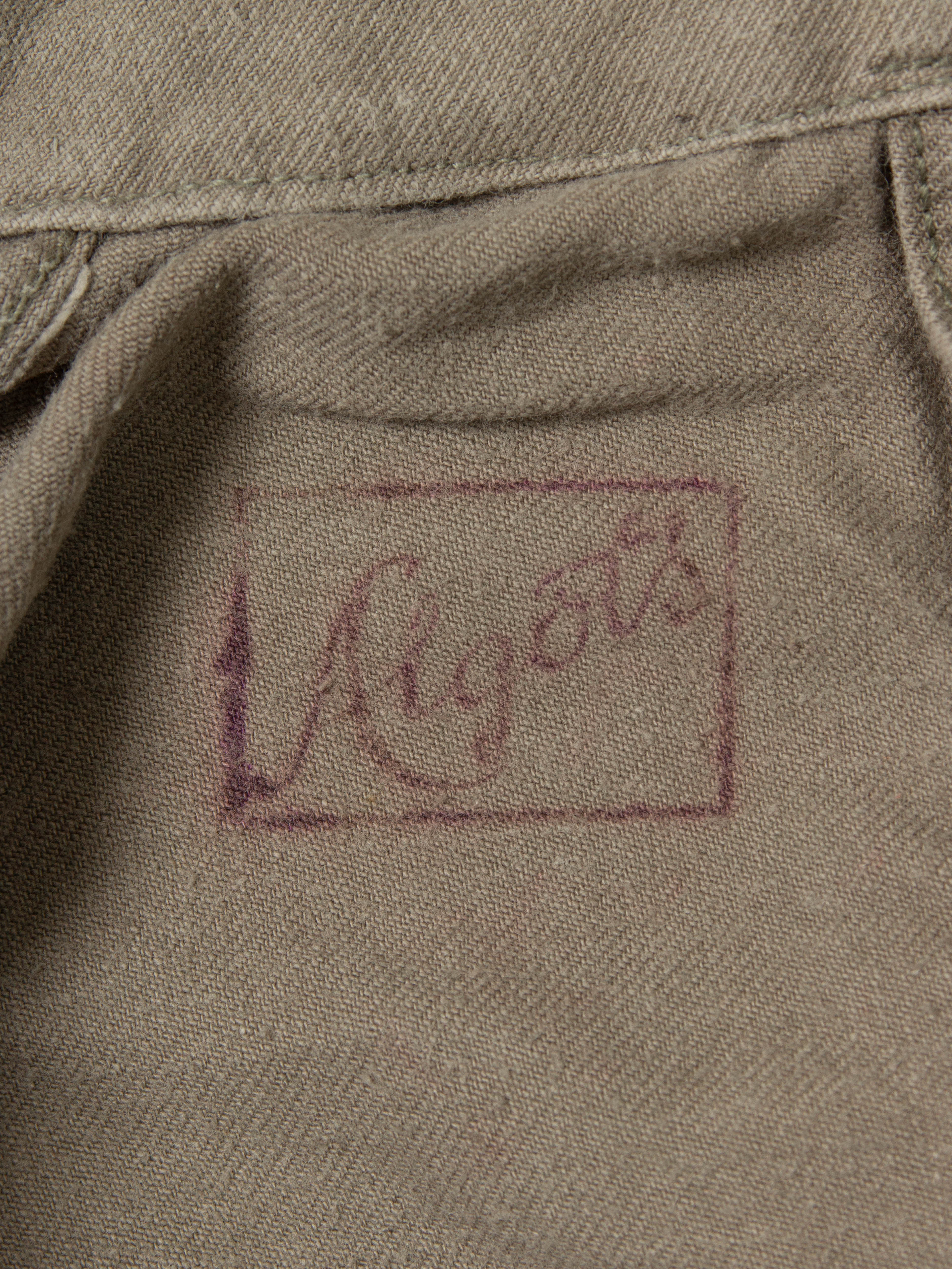 Vtg 1940s Swedish Army Chore Jacket - Image 7