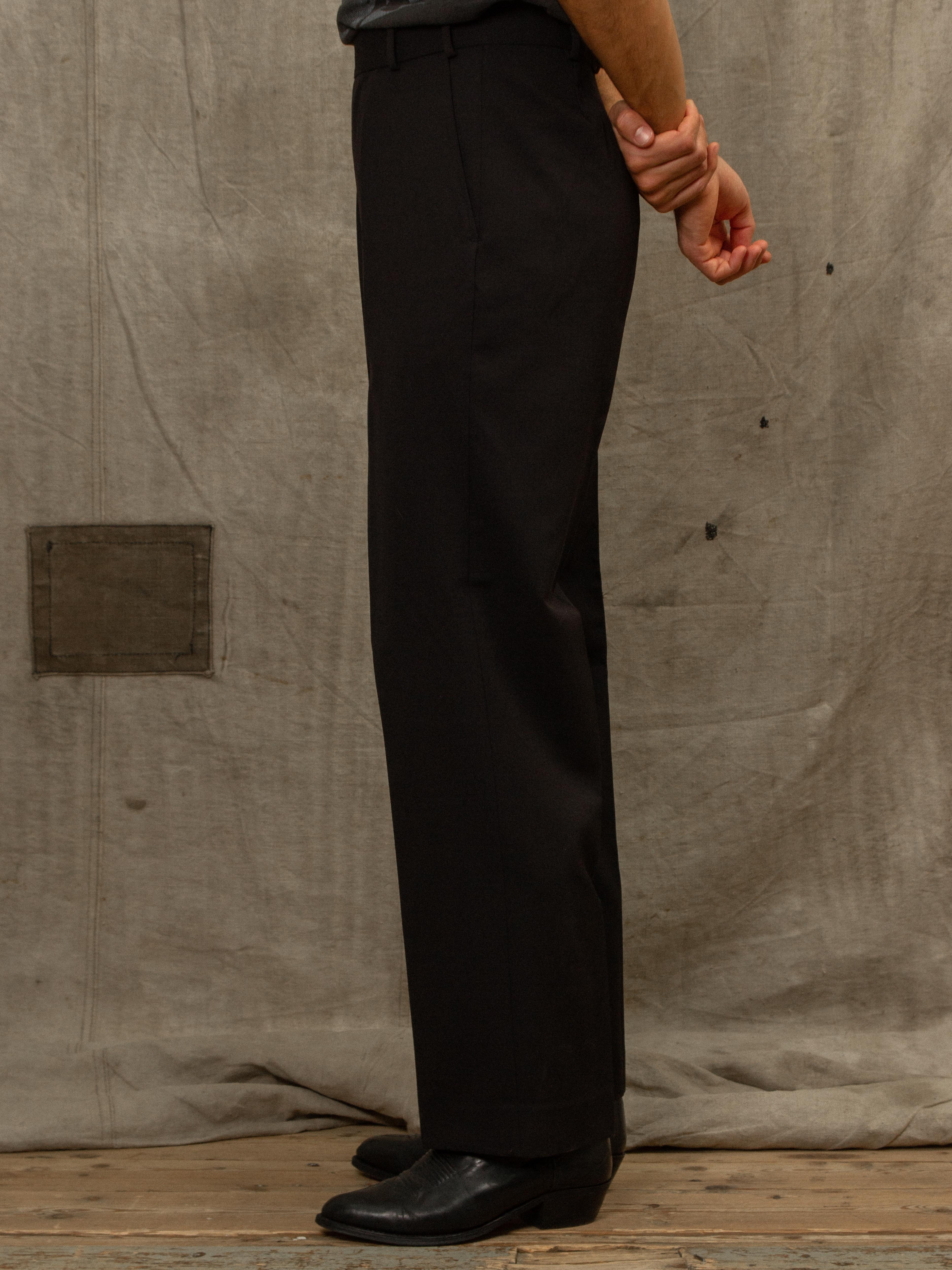 British Army Black Wool Dress Trousers - Image 8