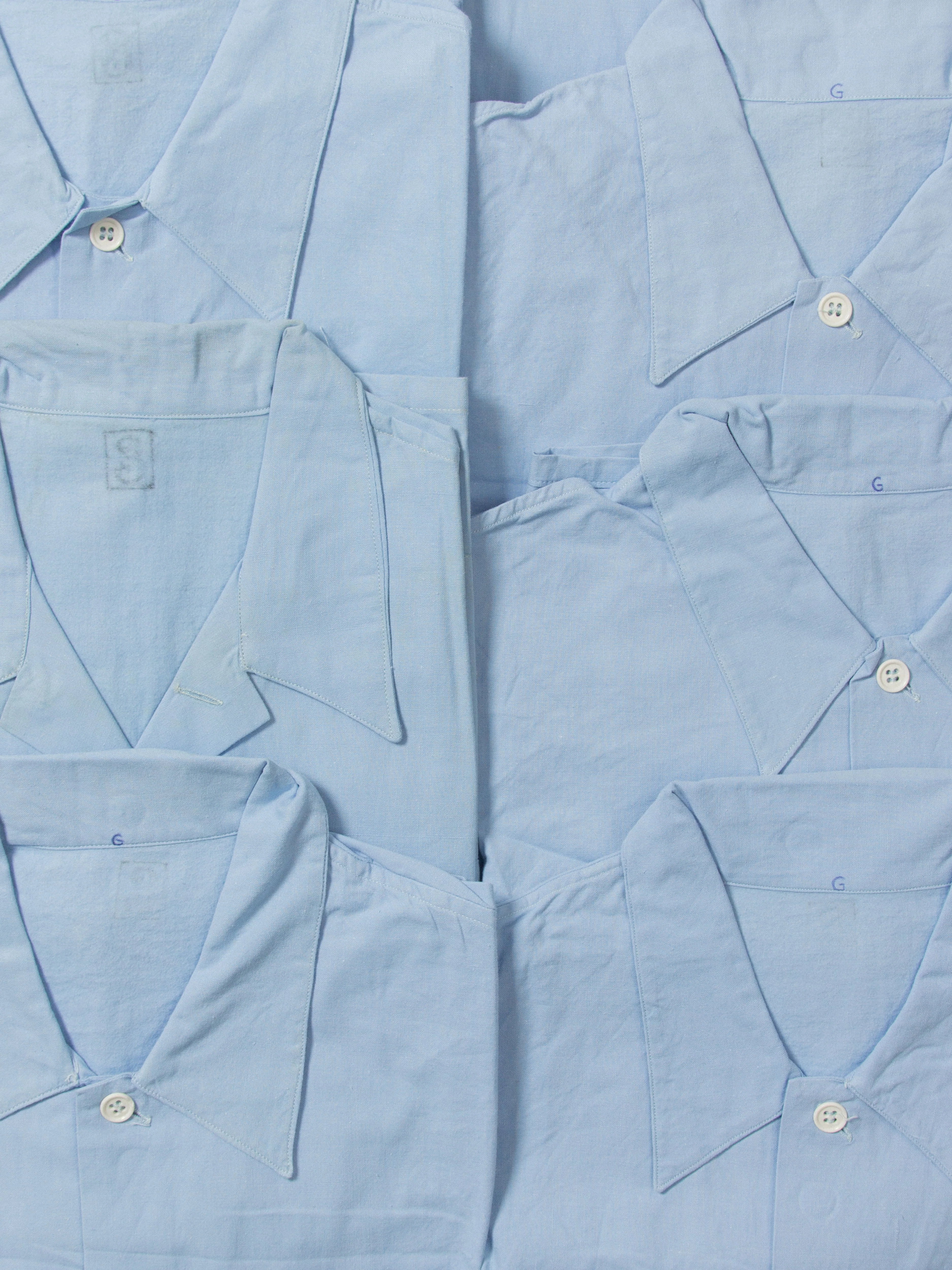 Deadstock 1950s French Army Camp Collar Shirt (M/L) - Image 3