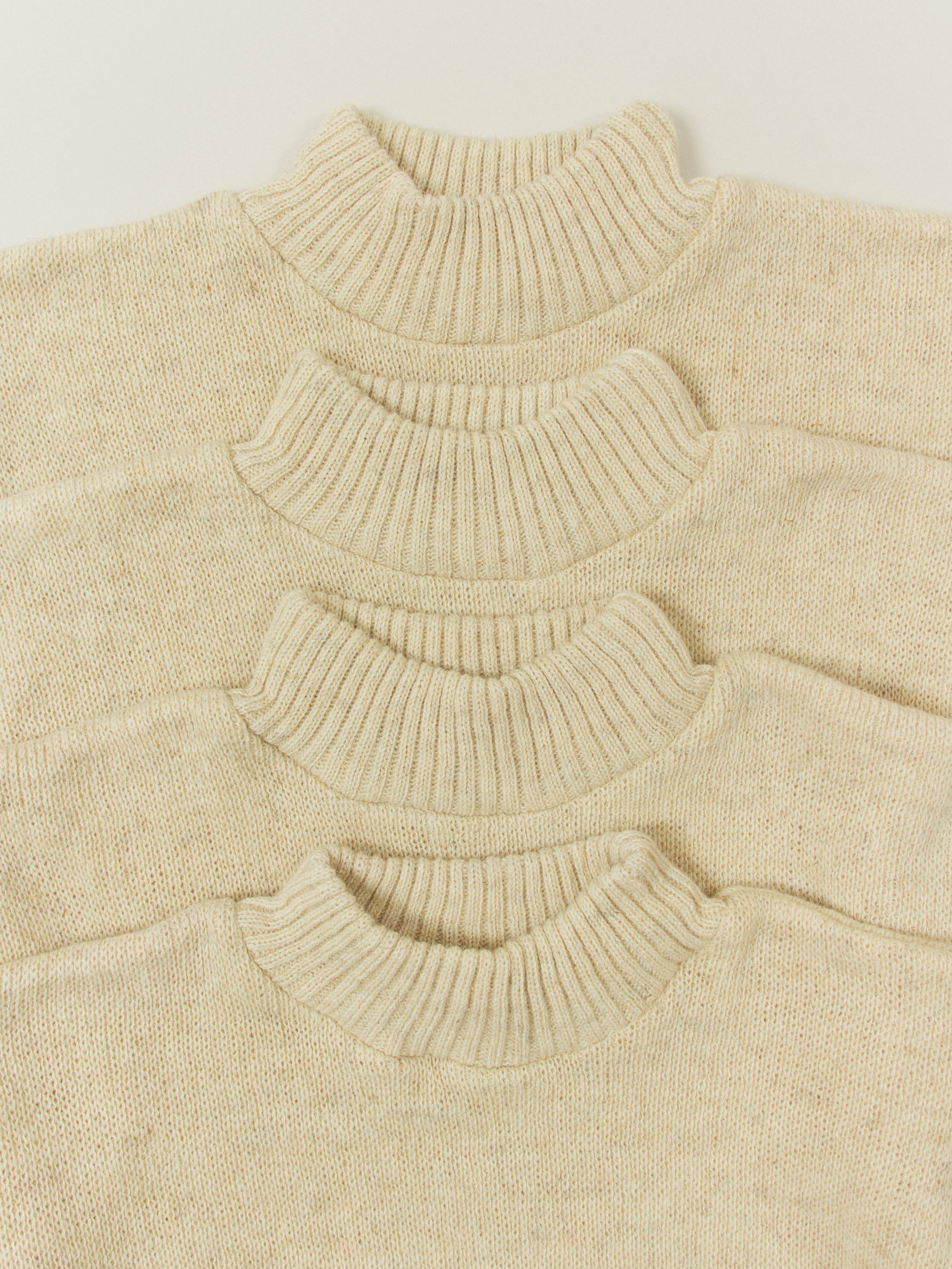 Deadstock 1980s Russian Army Turtleneck Wool Sweater - Image 2