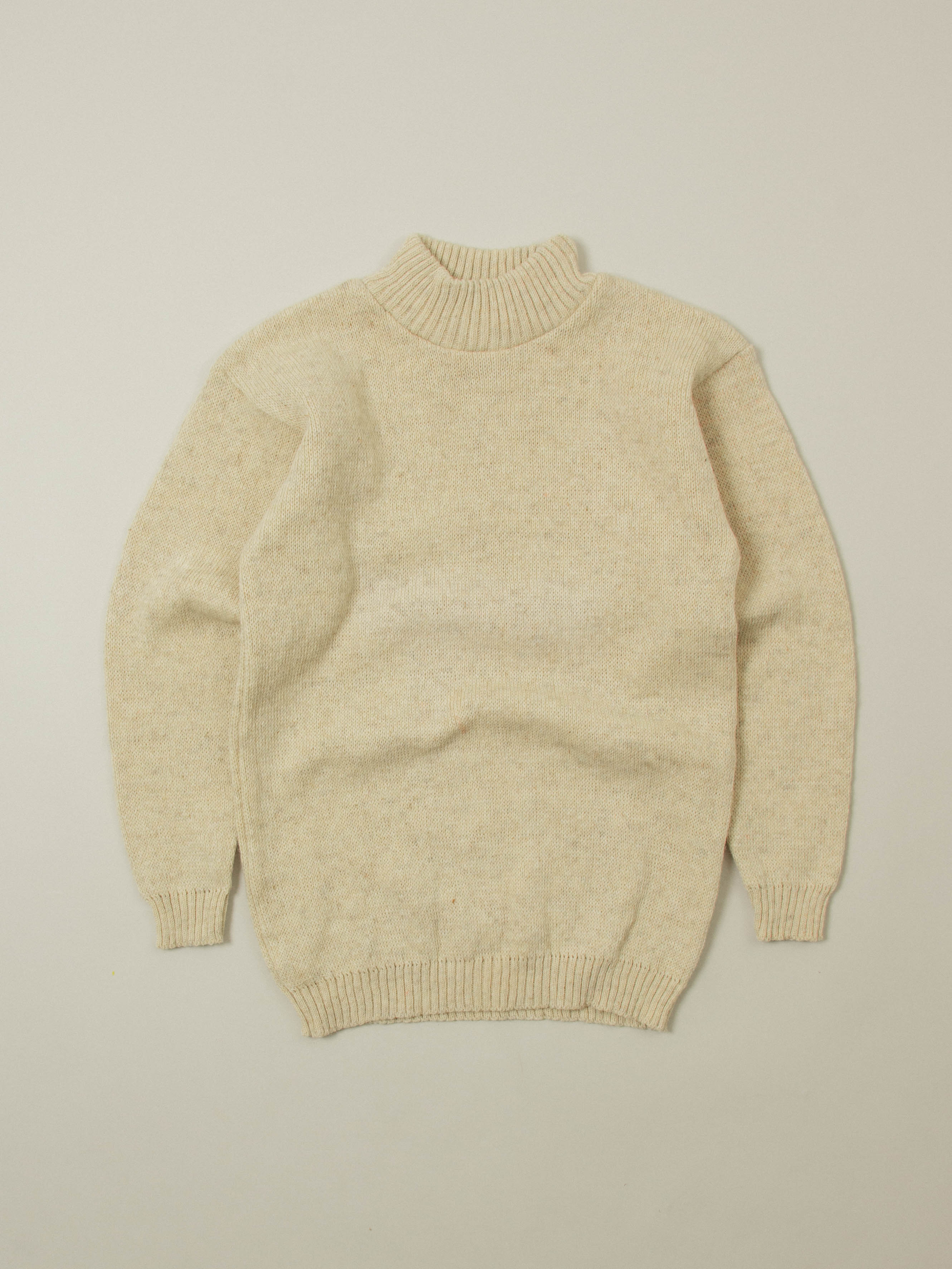 Deadstock 1980s Russian Army Turtleneck Wool Sweater - Image 3