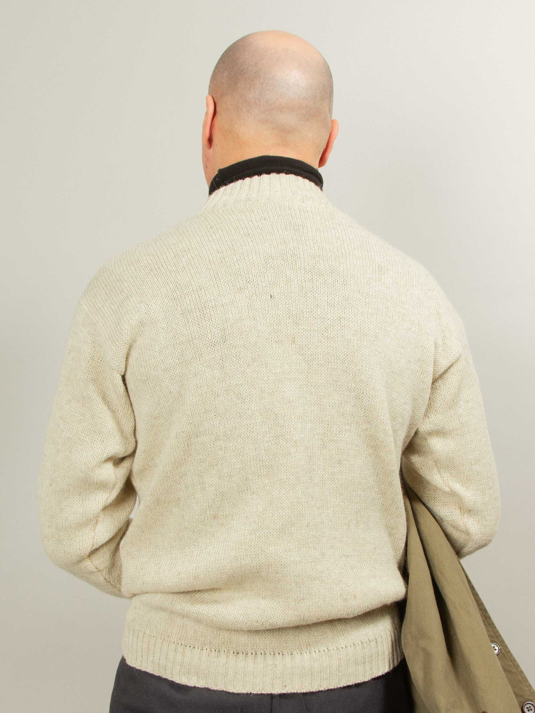 Deadstock 1980s Russian Army Turtleneck Wool Sweater - Image 4
