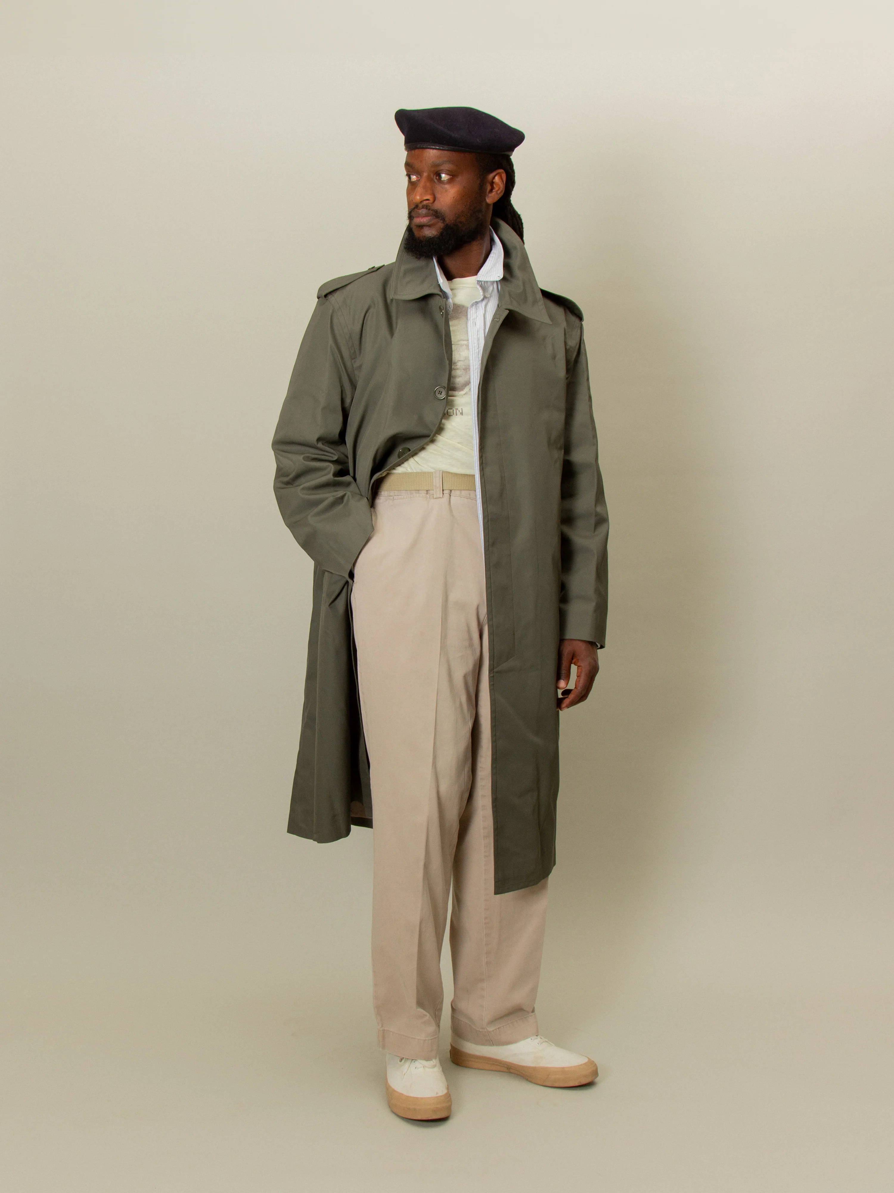 Deadstock 1990s French Army Trench Coat