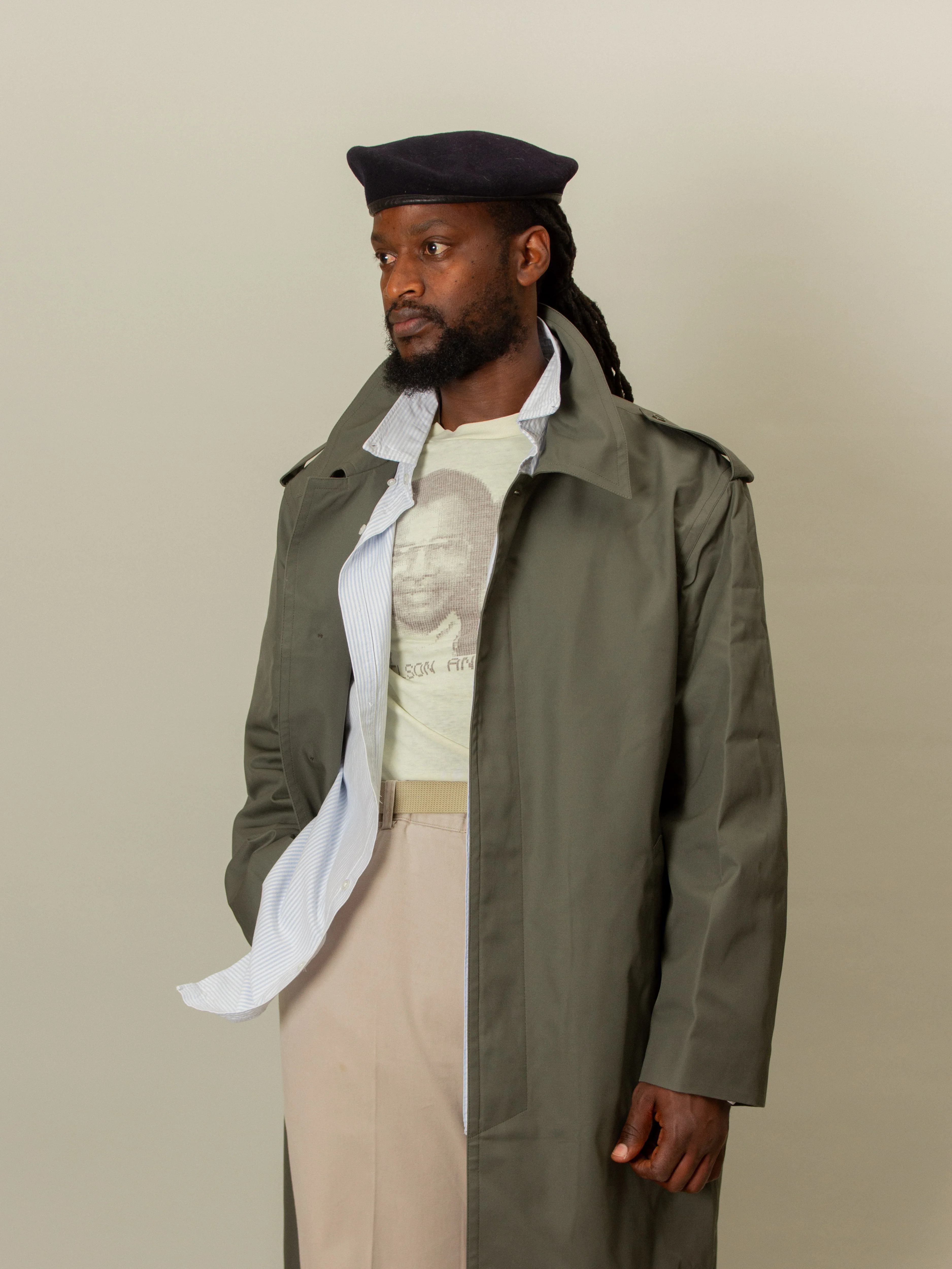Deadstock 1990s French Army Trench Coat - Image 2