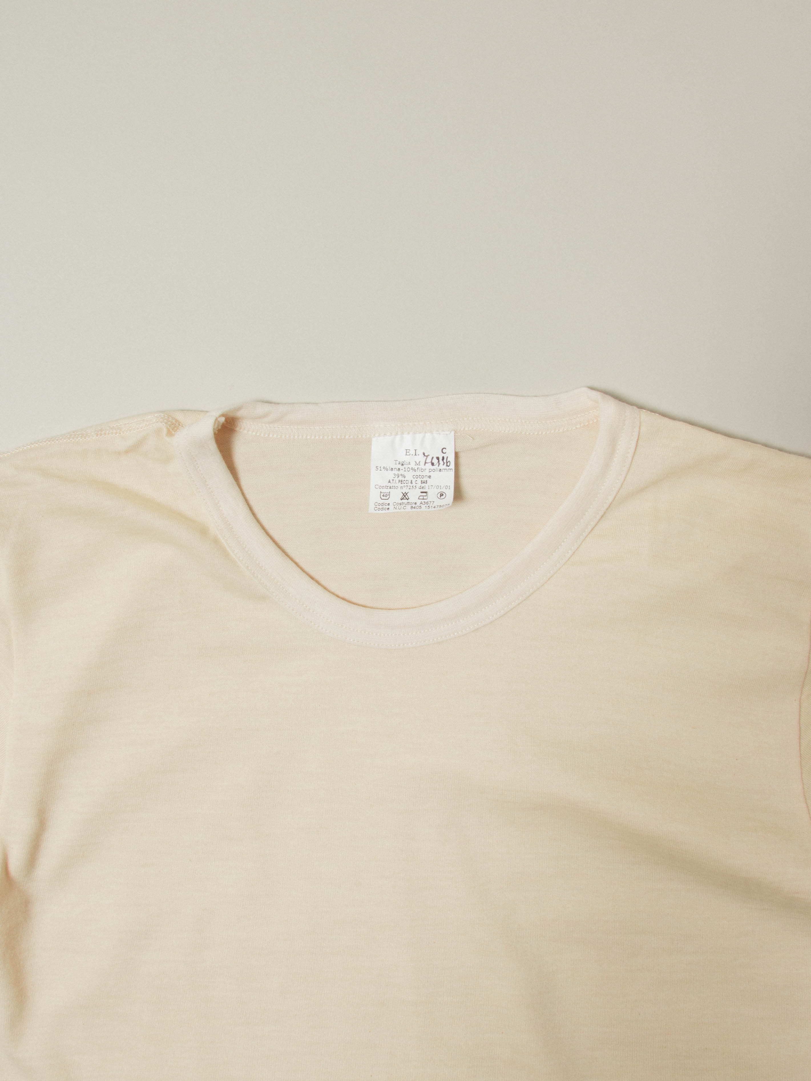 Deadstock 1990s Italian Army Undershirt - Image 3