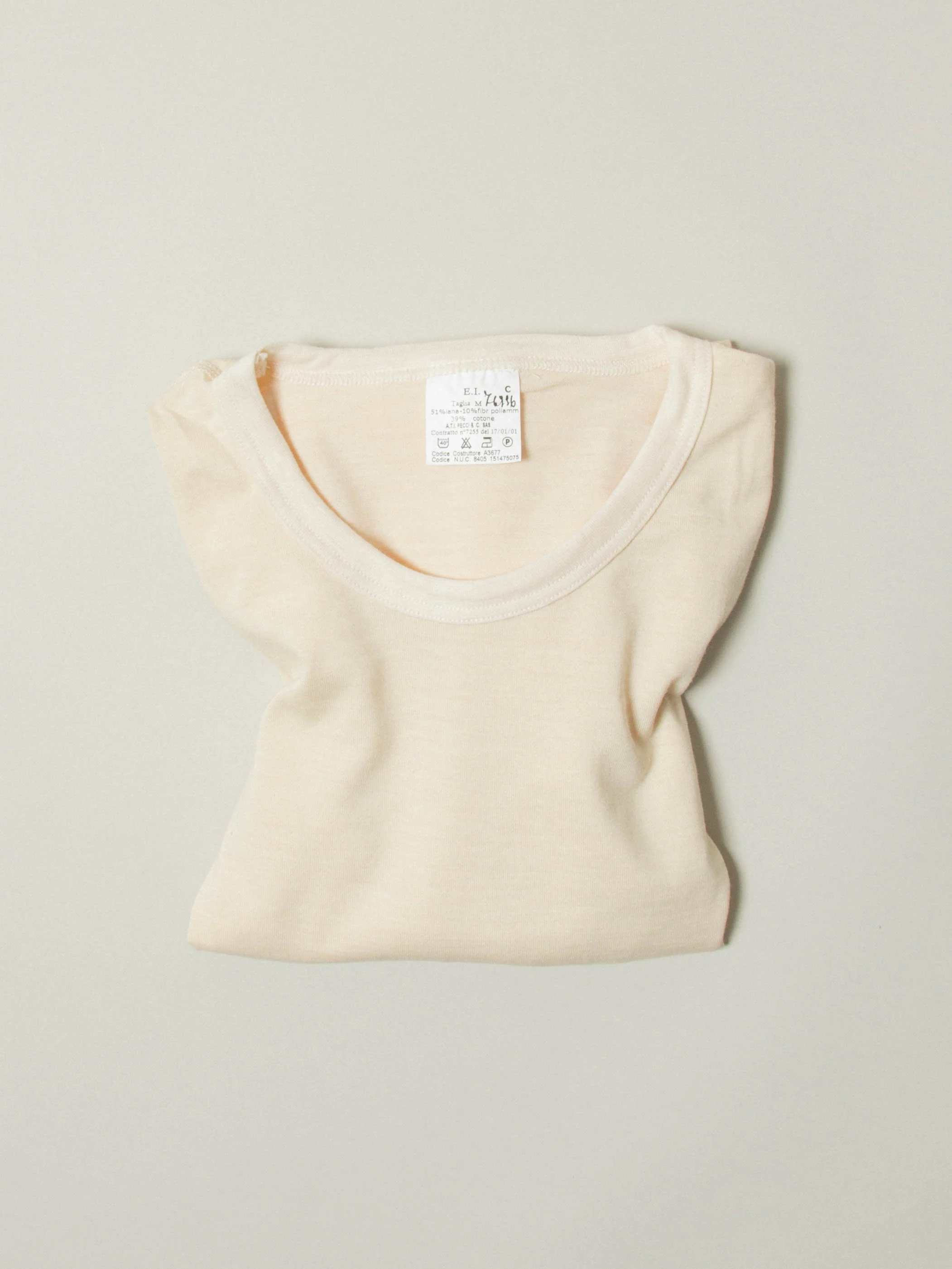 Deadstock 1990s Italian Army Undershirt - Image 6