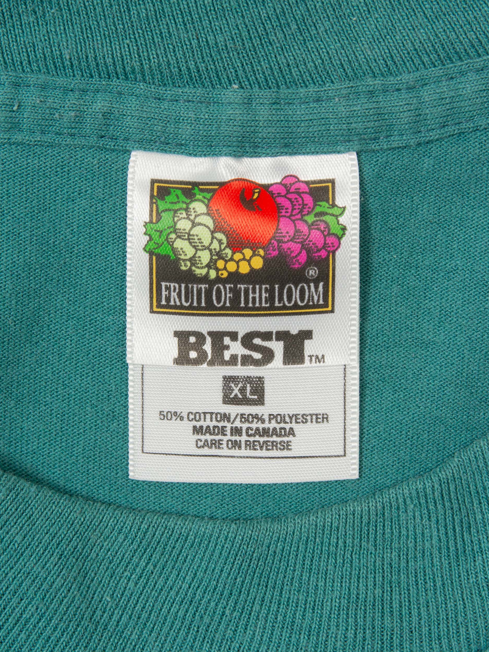 Vtg 1990s 'Fruit Of The Loom' Blank Tee - Made in Canada (XL) - Image 5