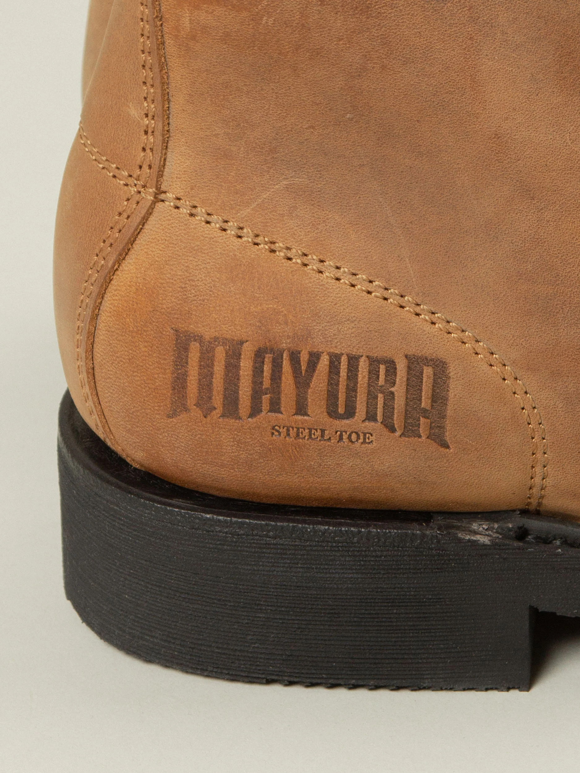 Mayura Brown Worker Boots - Image 3