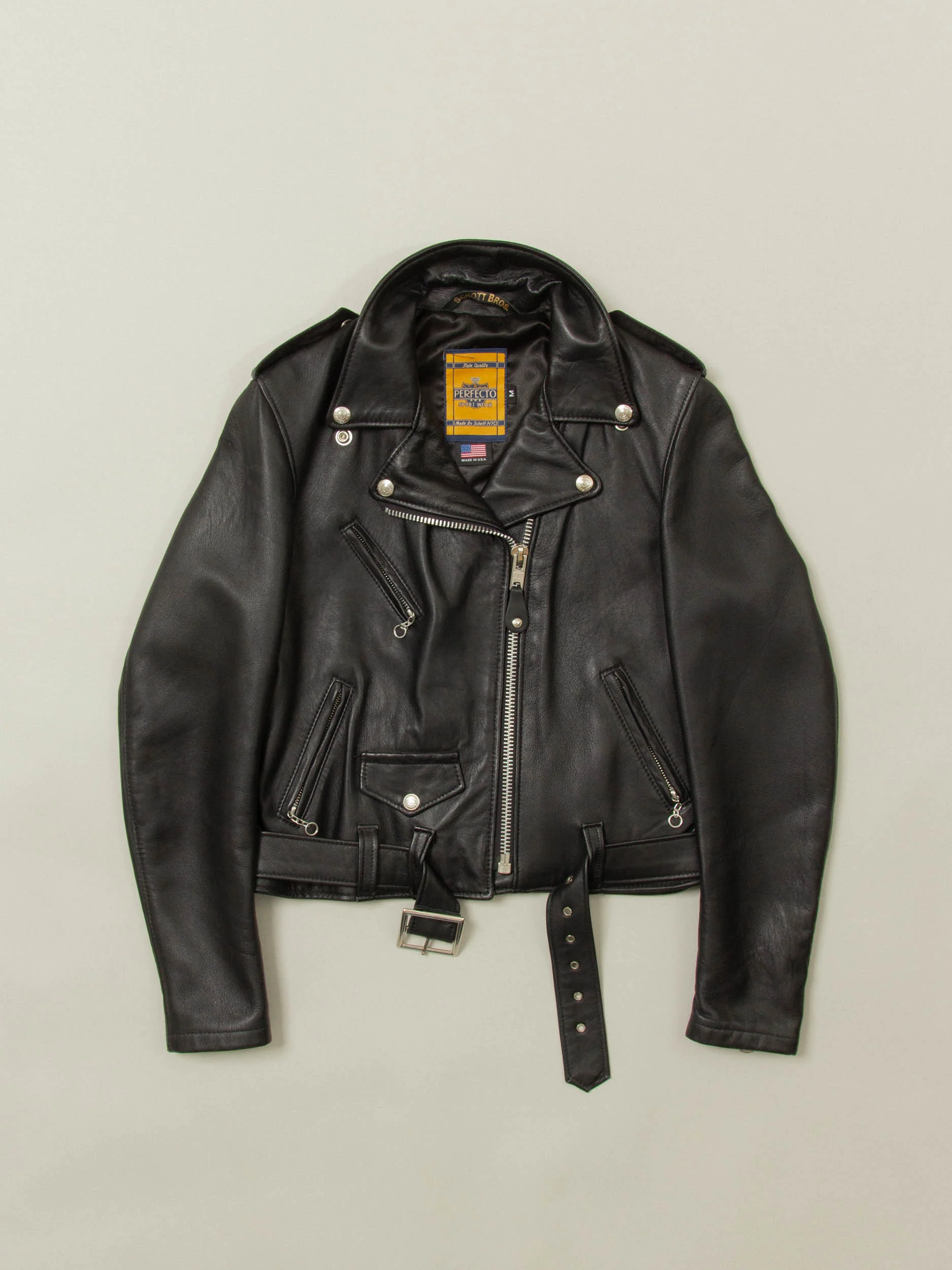 NOS Schott NYC 'One Star' Perfecto Leather Jacket (Women's M)