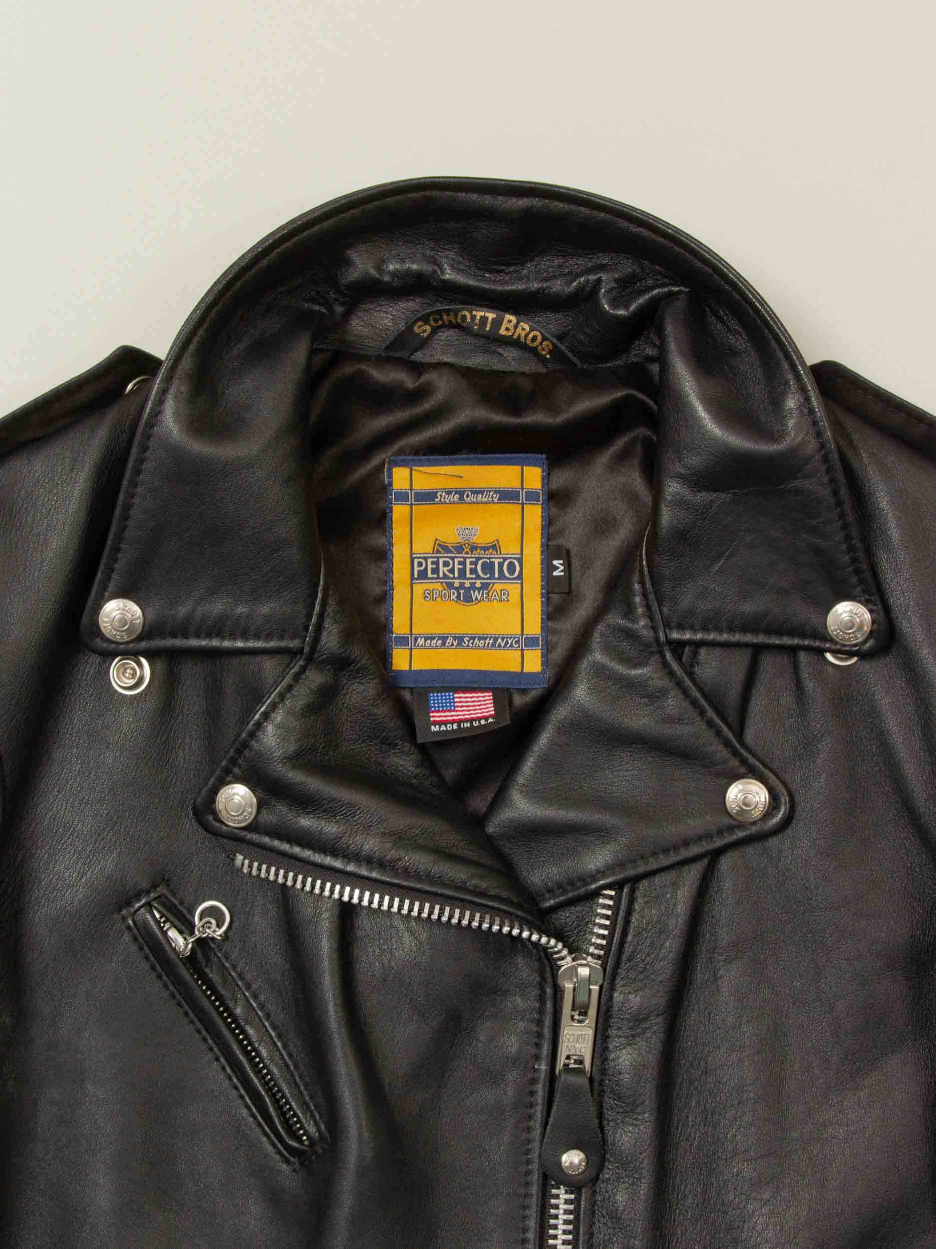 NOS Schott NYC 'One Star' Perfecto Leather Jacket (Women's M) - Image 2