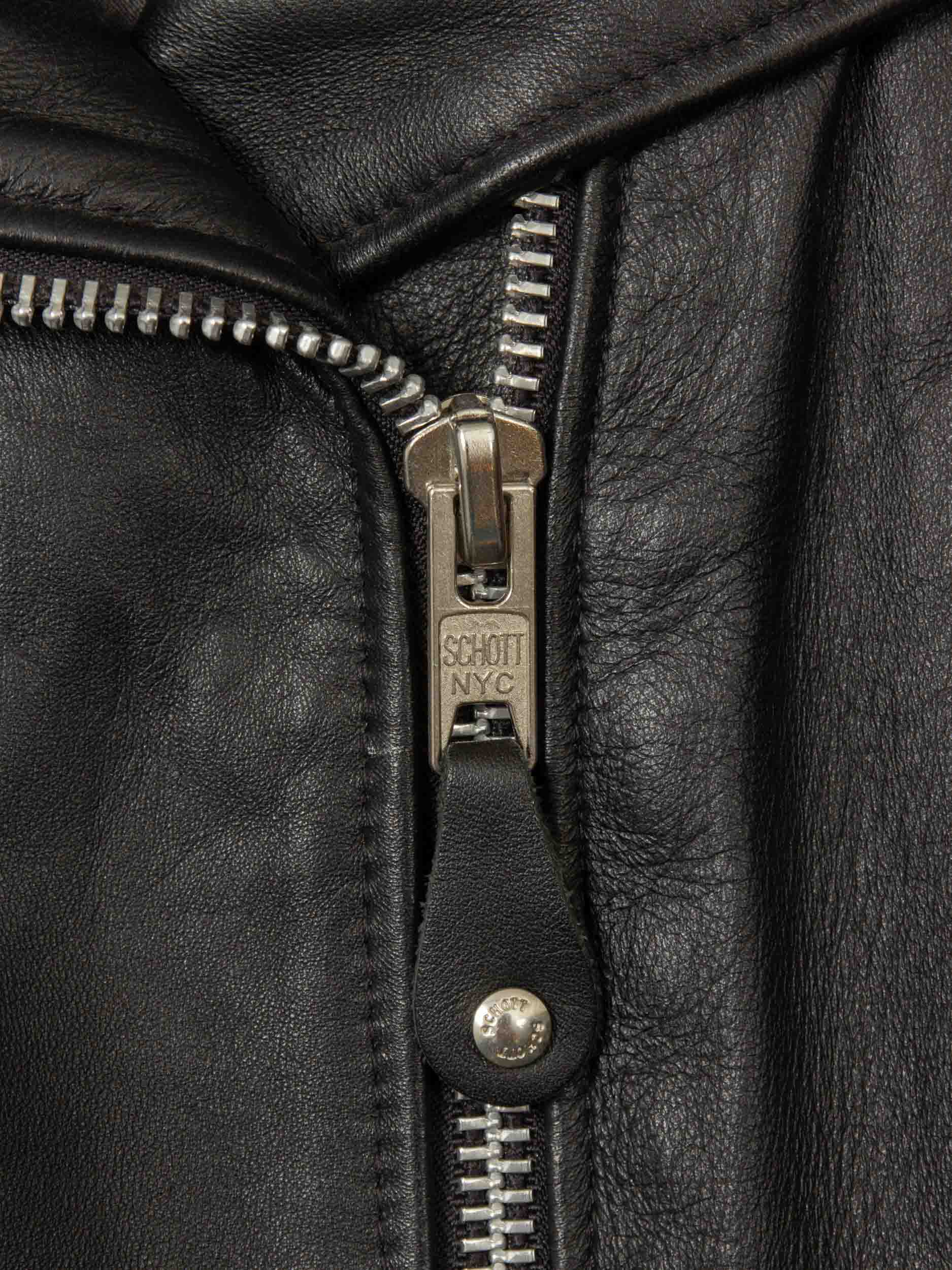 NOS Schott NYC 'One Star' Perfecto Leather Jacket (Women's M) - Image 3