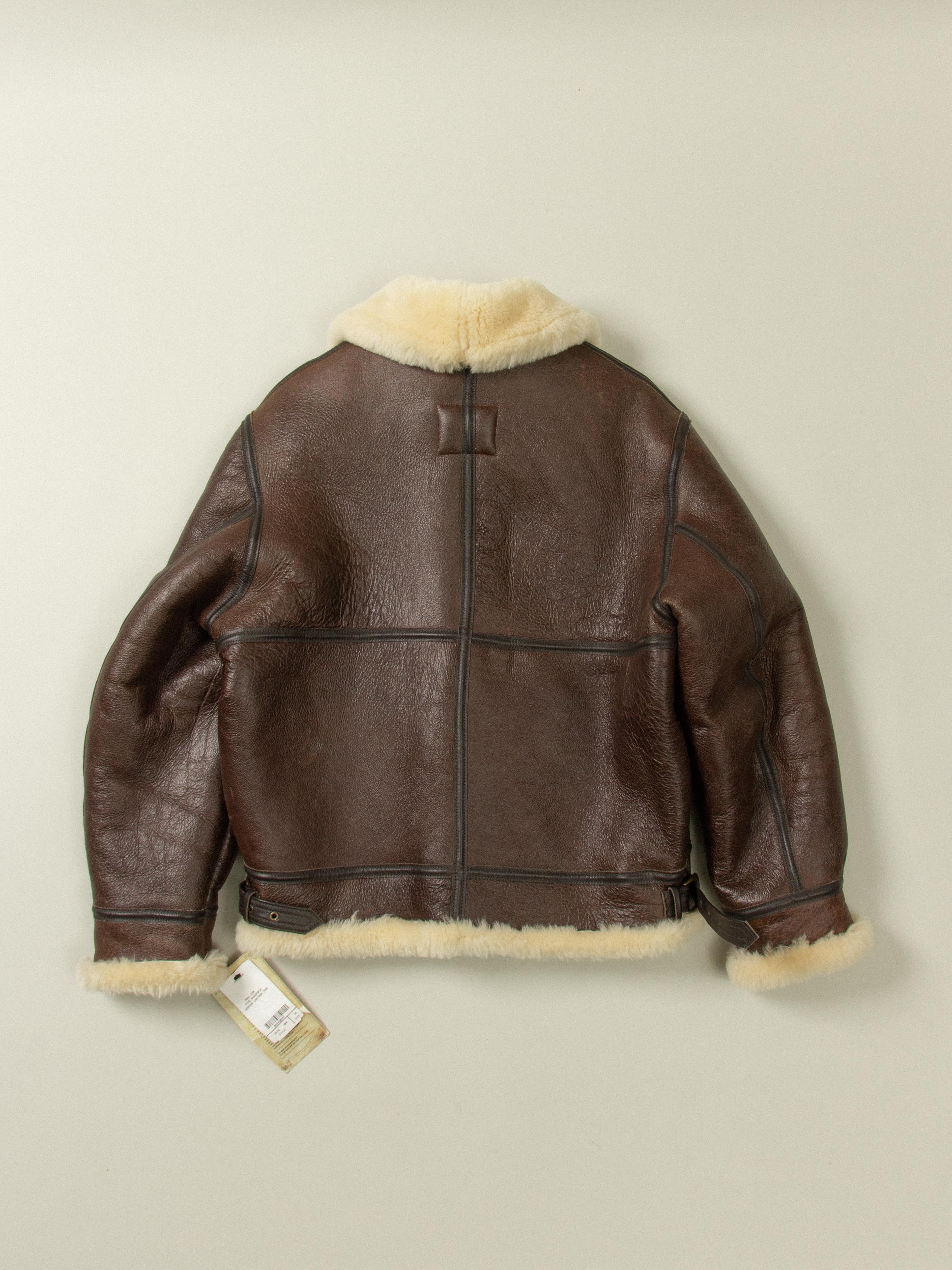Schott B-3 Shearling Jacket - Made in USA - Image 7