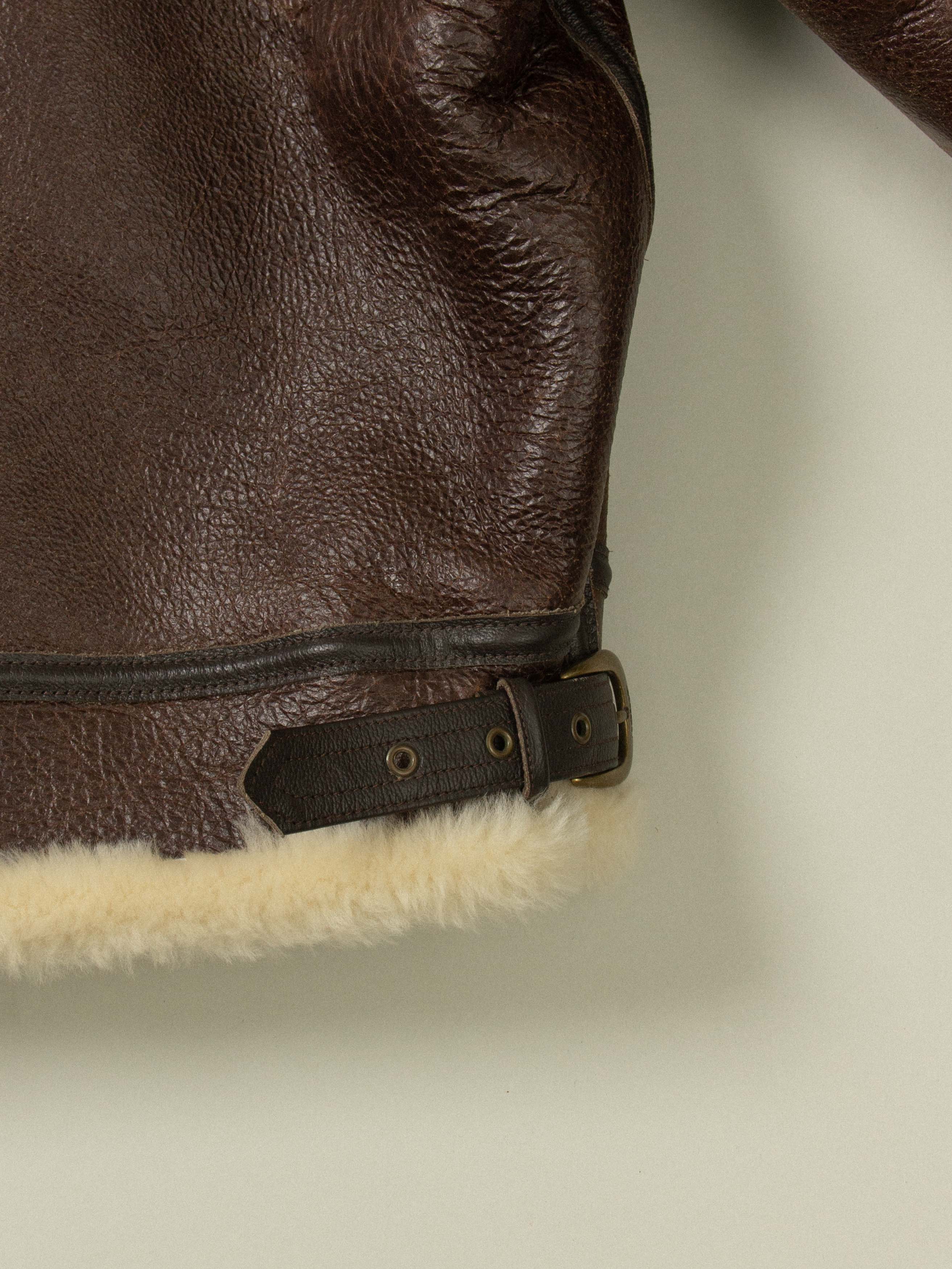 Schott B-3 Shearling Jacket - Made in USA - Image 9