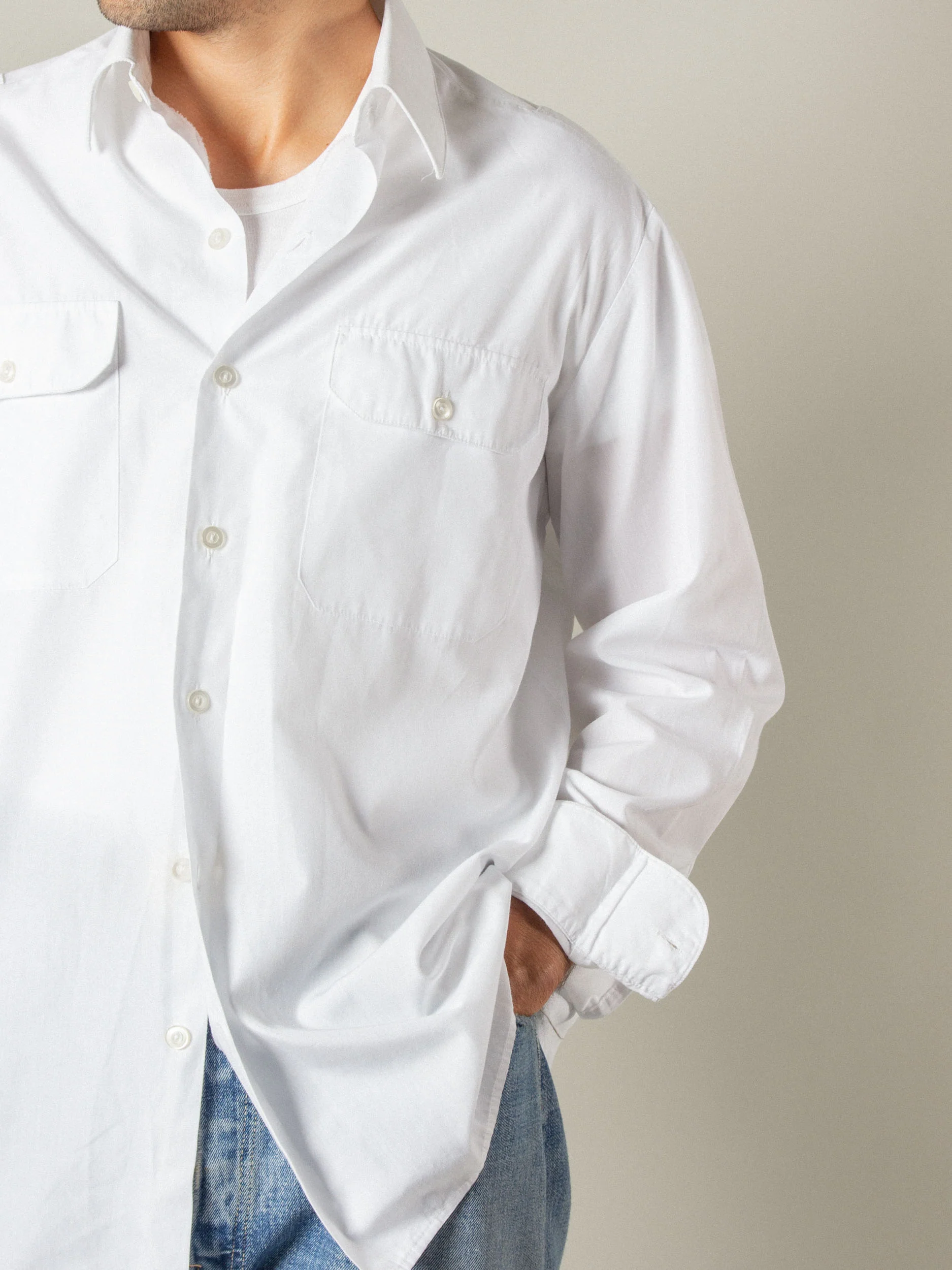 Used Army Long Sleeve Service Shirt - Image 4