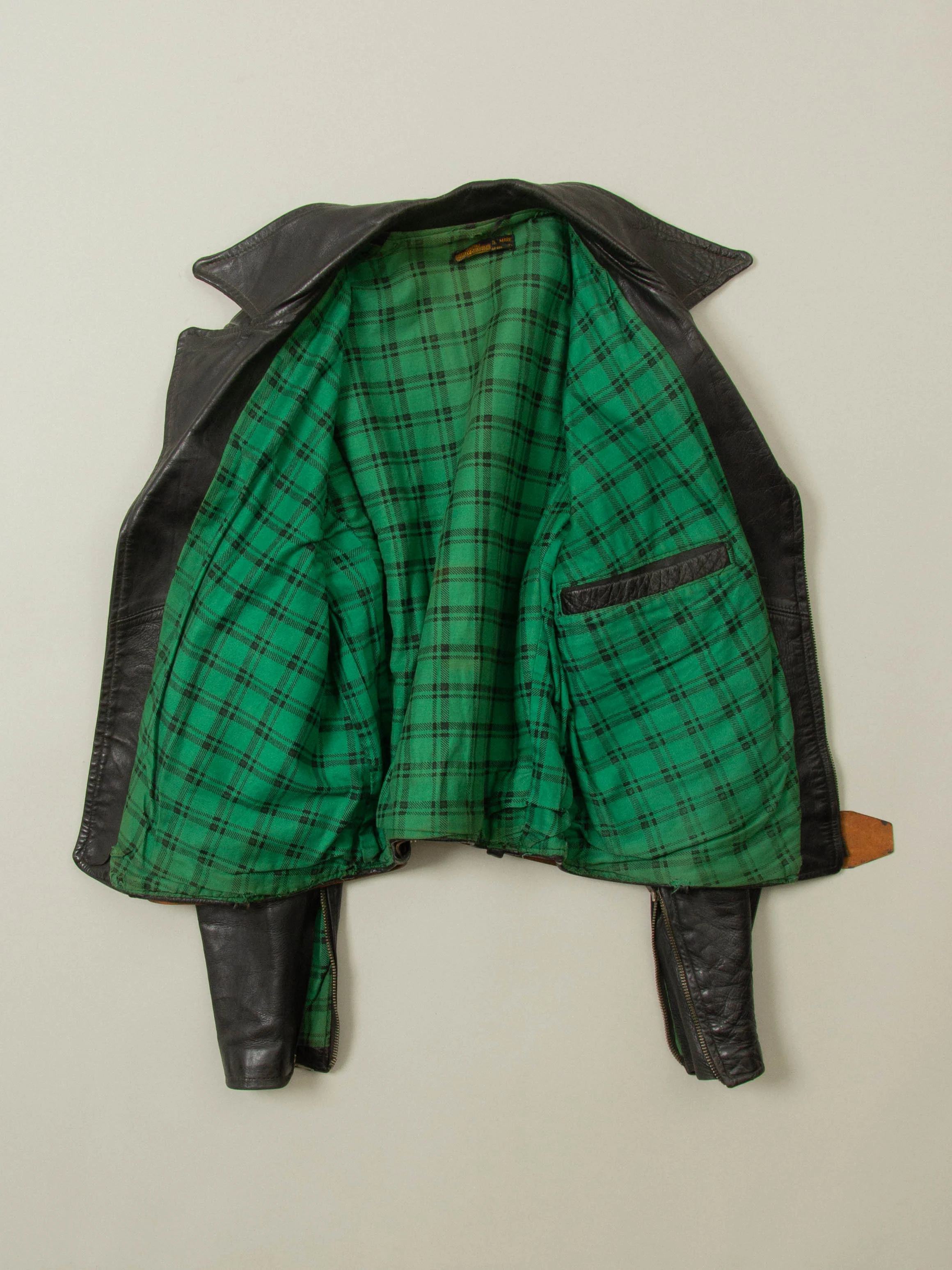 Vtg 1940s Harley-Davidson Cycle Champ Motorcycle Leather Jacket (XS/S) - Image 4