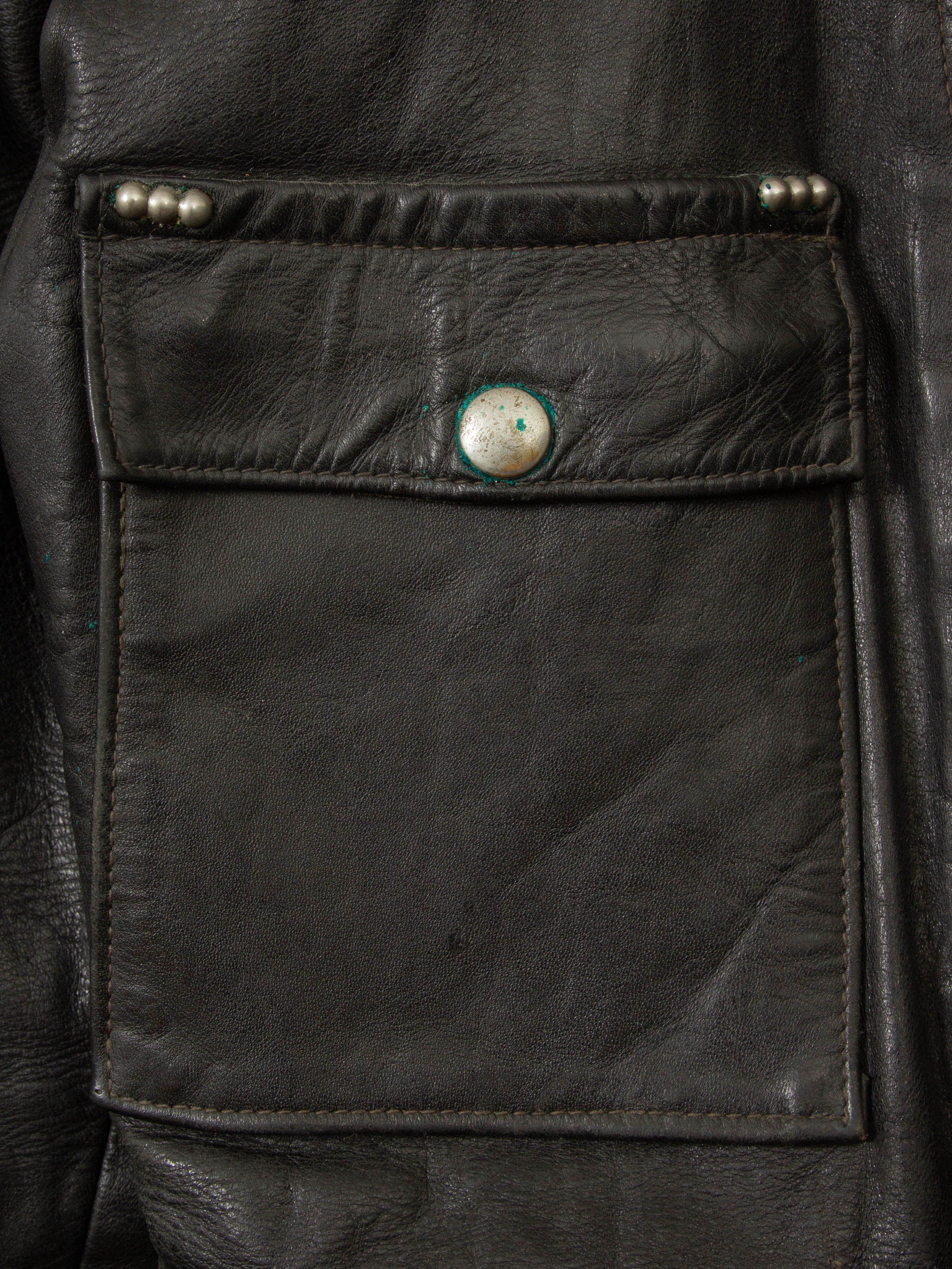 Vtg 1940s Harley-Davidson Cycle Champ Motorcycle Leather Jacket (XS/S) - Image 7