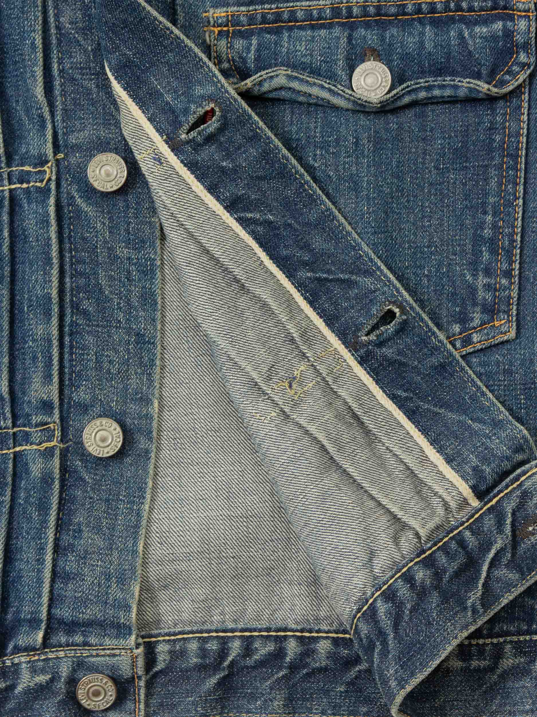 Vtg 1940s Levi's 506XX Type 1 Big E Denim Jacket (XS/S) - Image 3