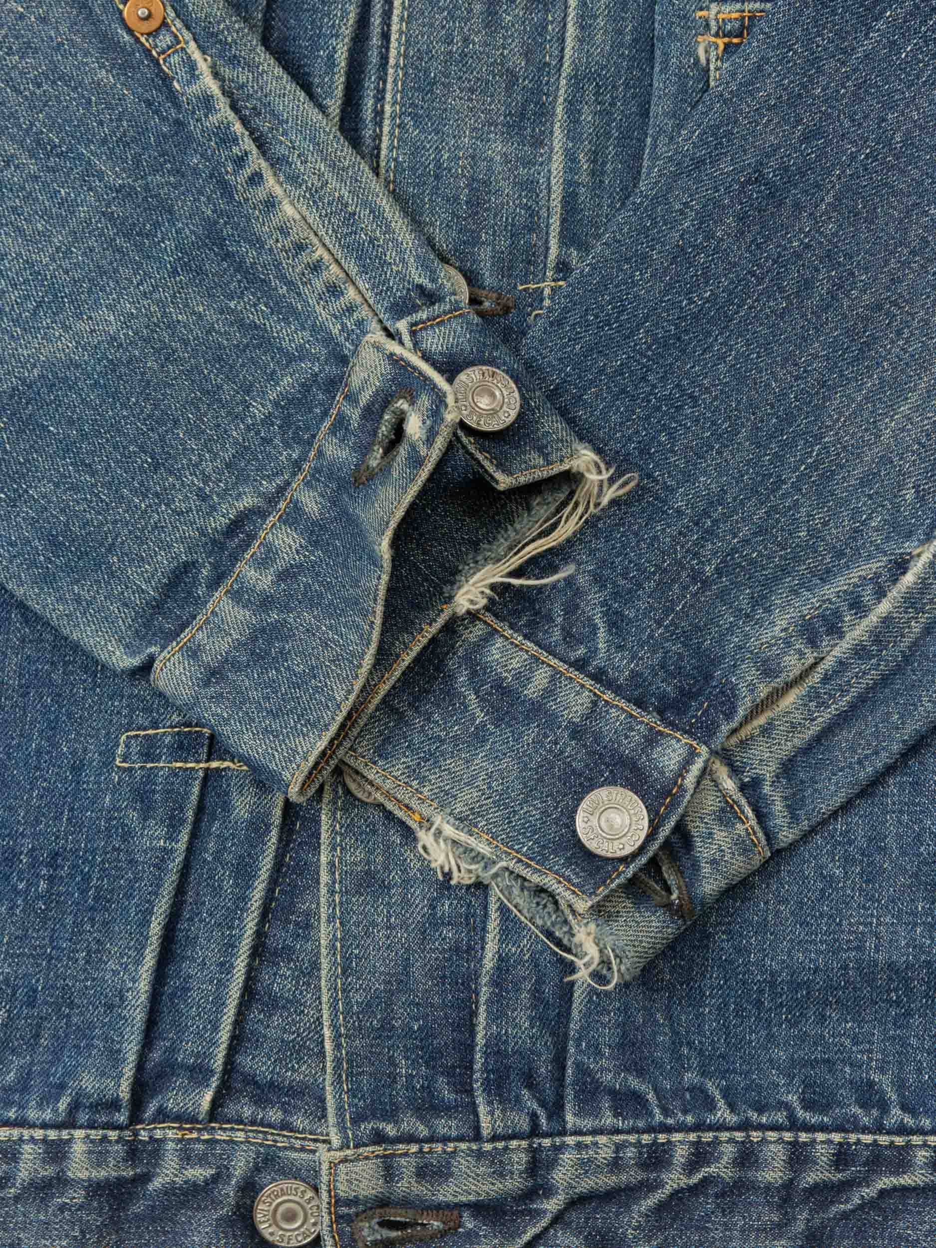 Vtg 1940s Levi's 506XX Type 1 Big E Denim Jacket (XS/S) - Image 6