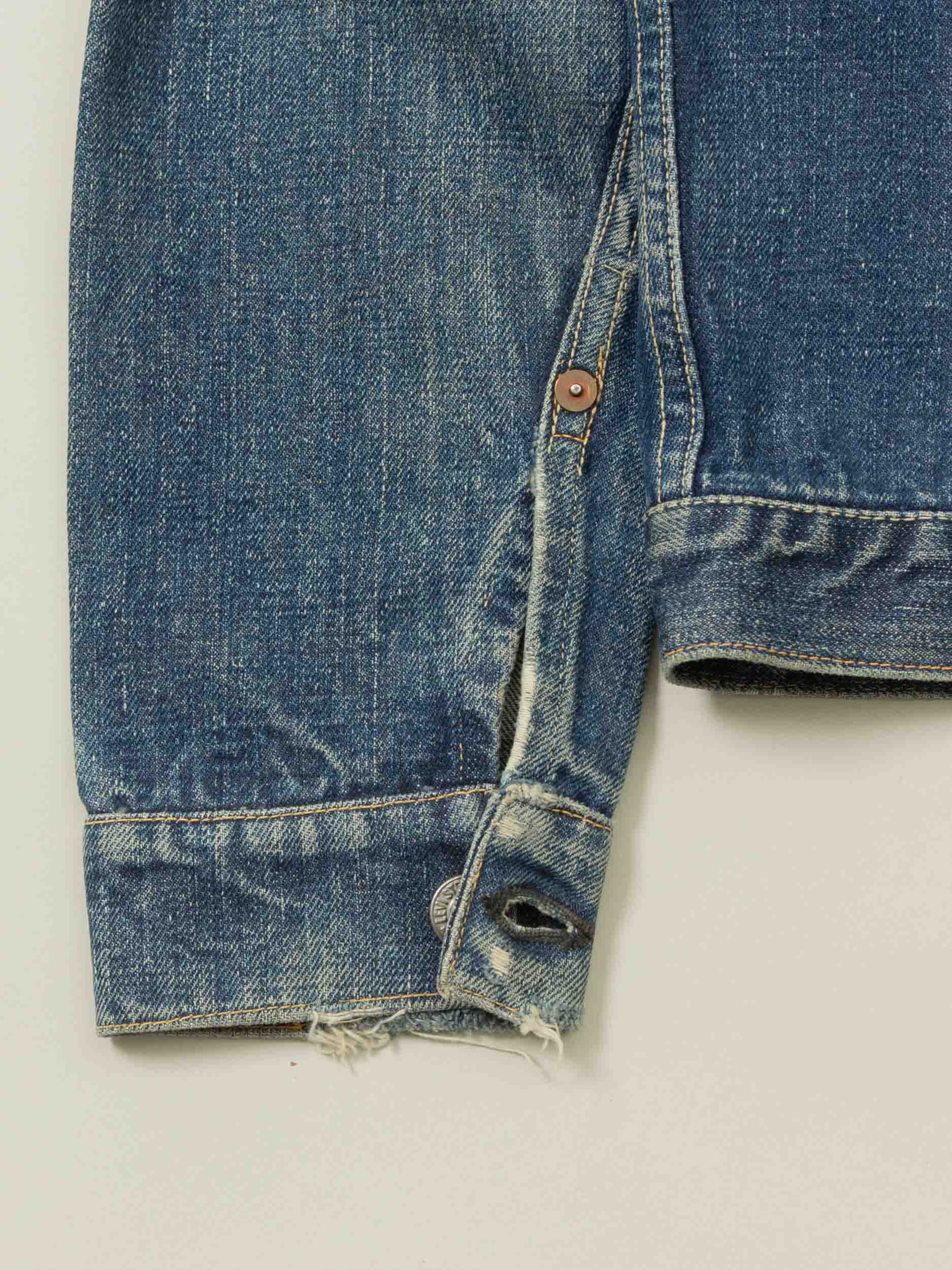 Vtg 1940s Levi's 506XX Type 1 Big E Denim Jacket (XS/S) - Image 8