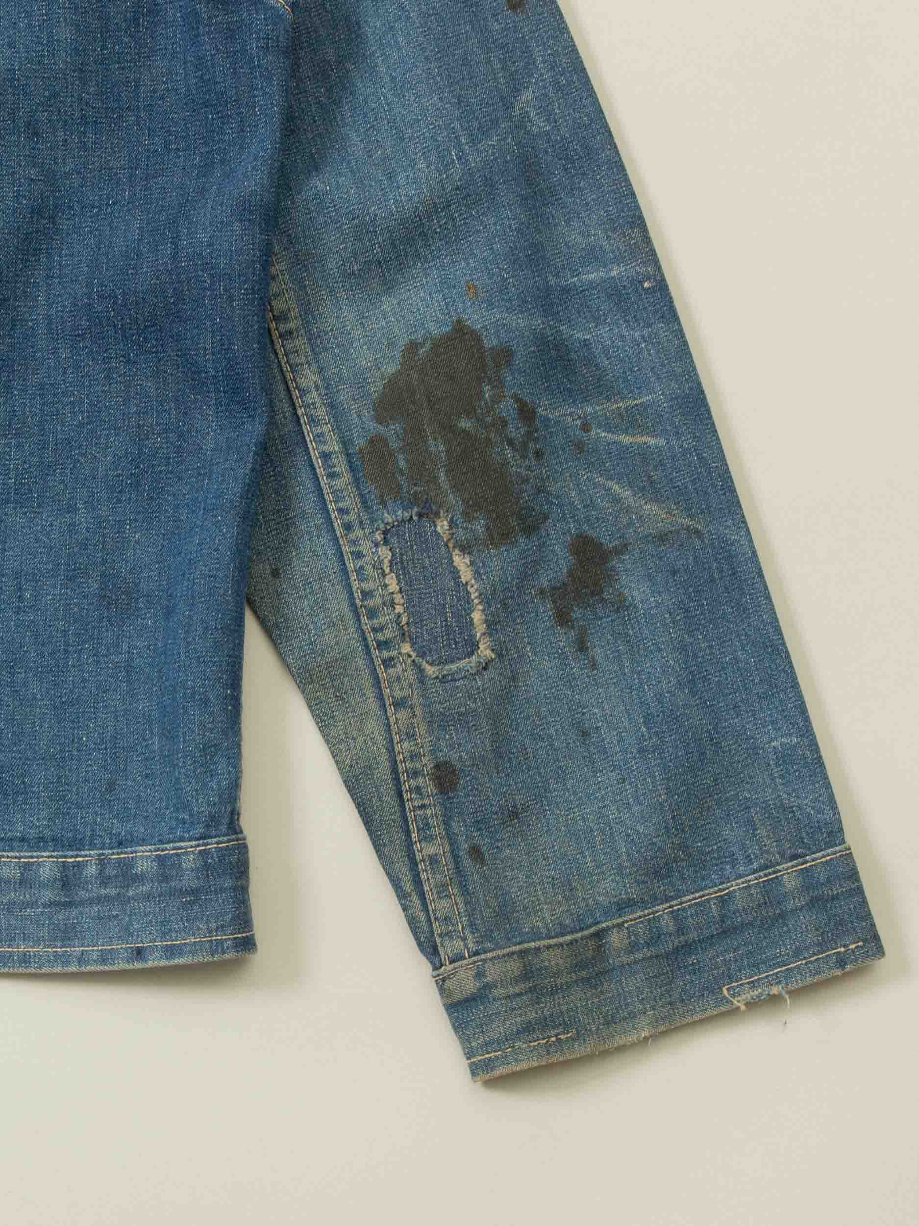 Vtg 1940s Montgomery Ward 101 Type 1 Denim Jacket - Made in USA (L) - Image 5