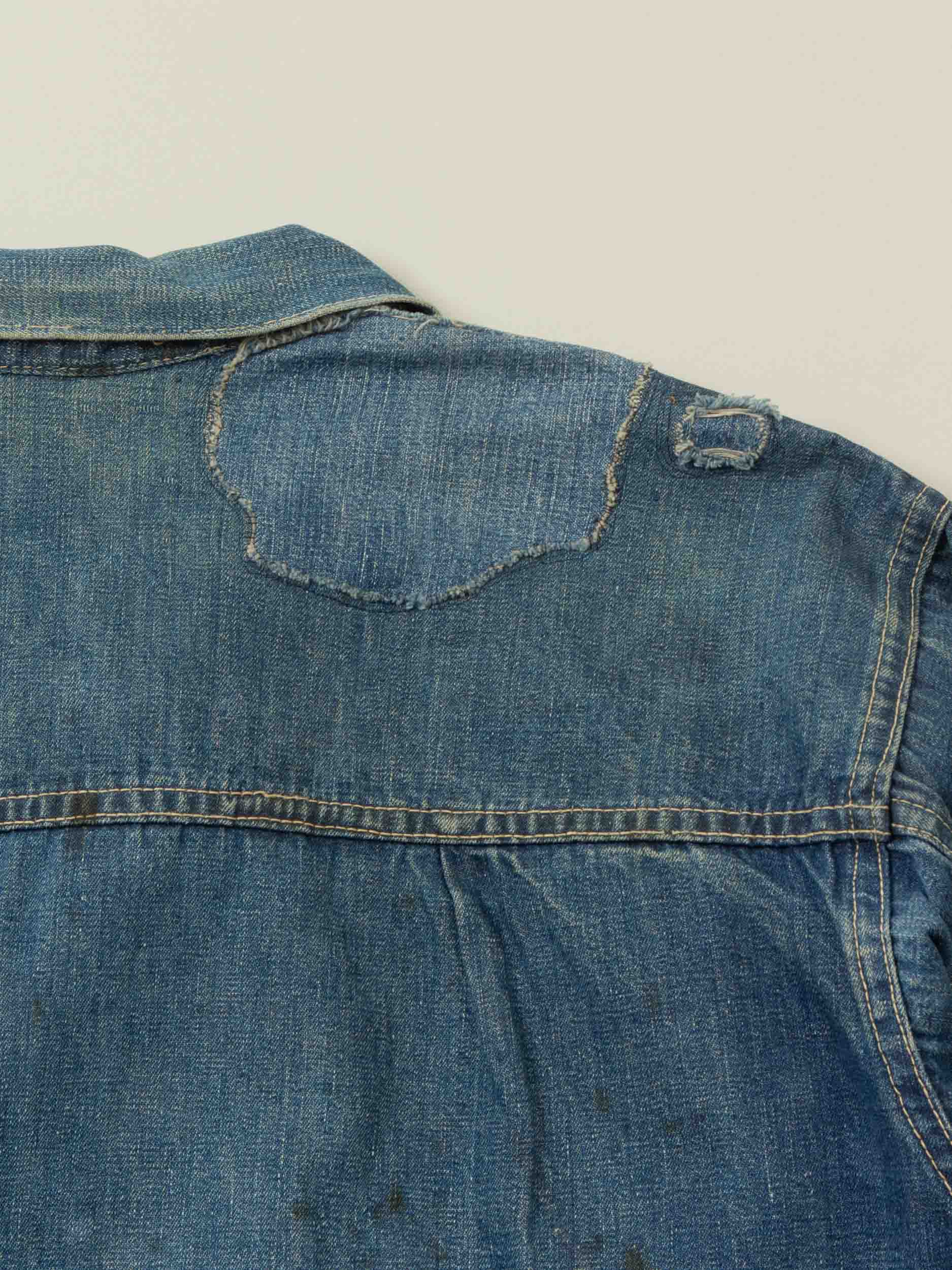 Vtg 1940s Montgomery Ward 101 Type 1 Denim Jacket - Made in USA (L) - Image 6