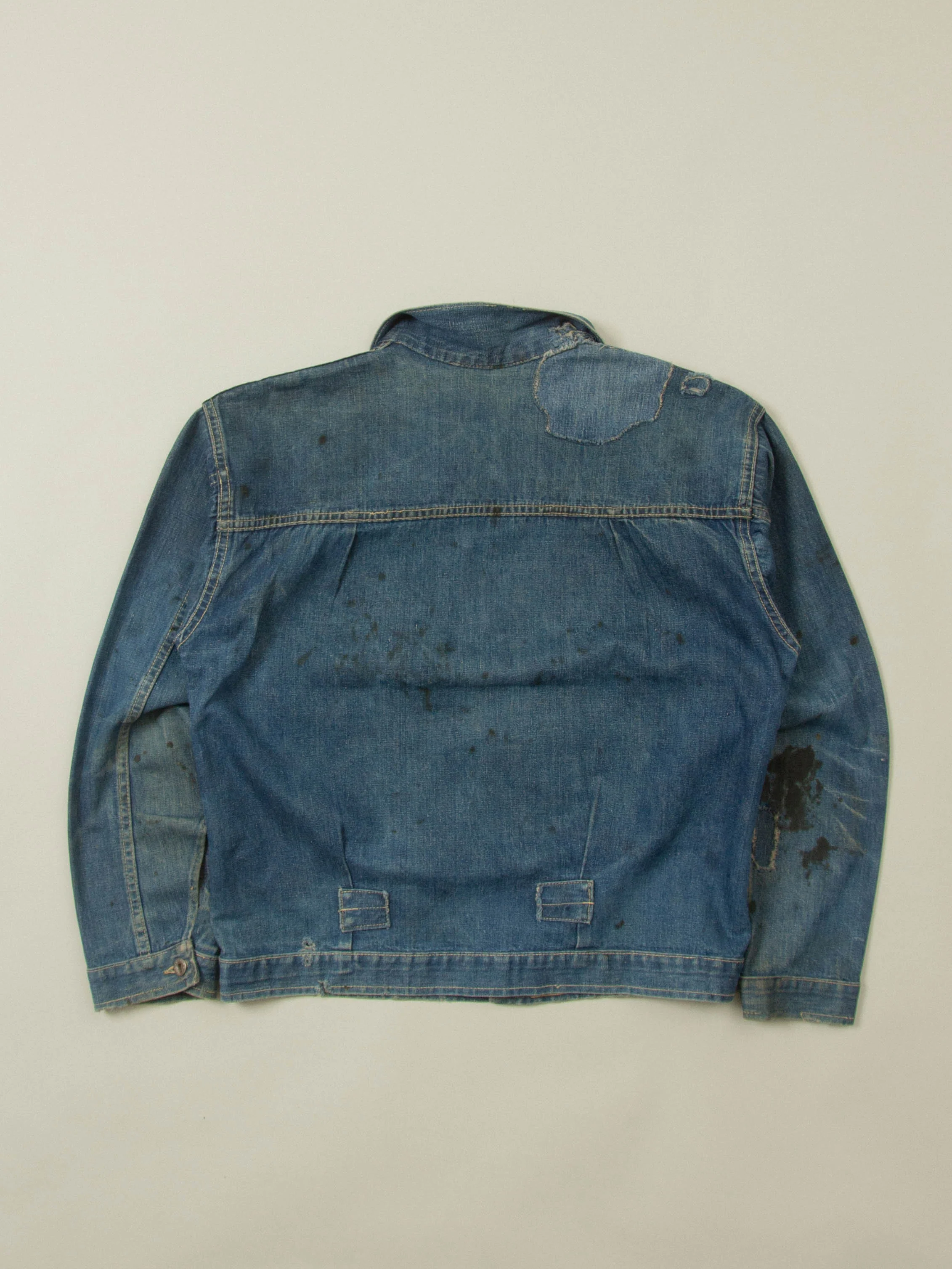 Vtg 1940s Montgomery Ward 101 Type 1 Denim Jacket - Made in USA (L) - Image 7