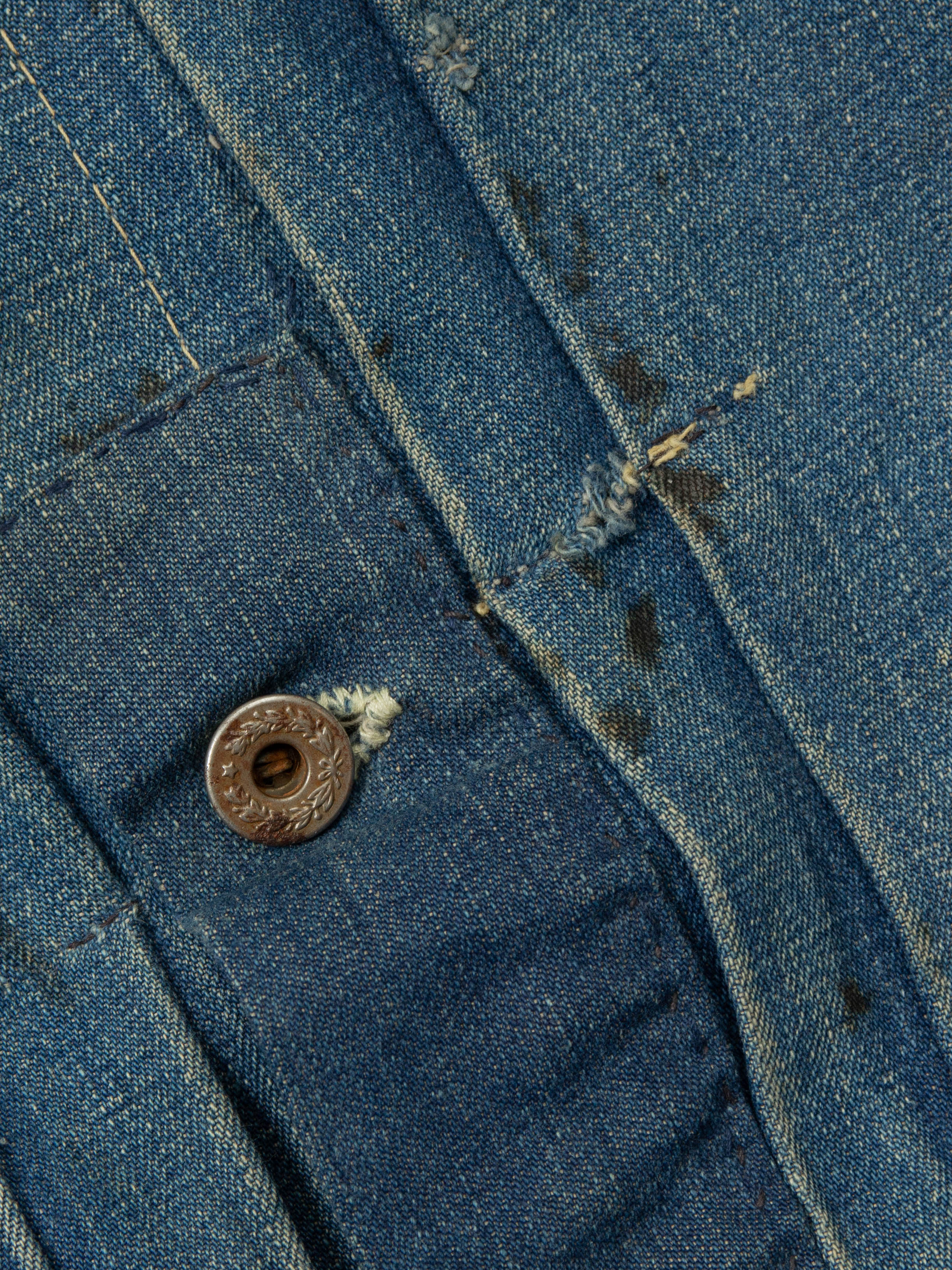 Vtg 1940s Montgomery Ward 101 Type 1 Denim Jacket - Made in USA (L) - Image 8