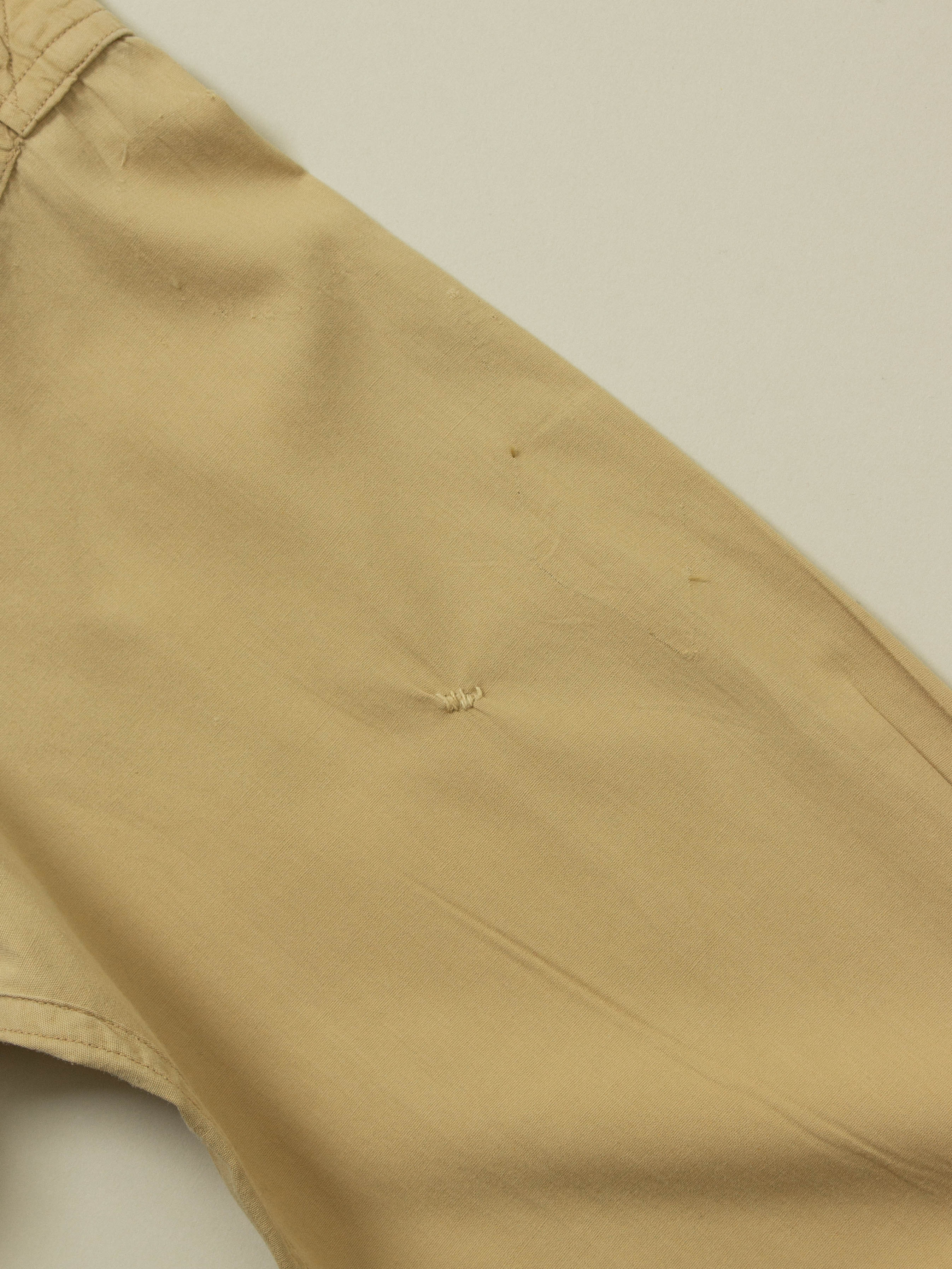 Vtg 1940s US Army Khaki Officer Shirt (S) - Image 7