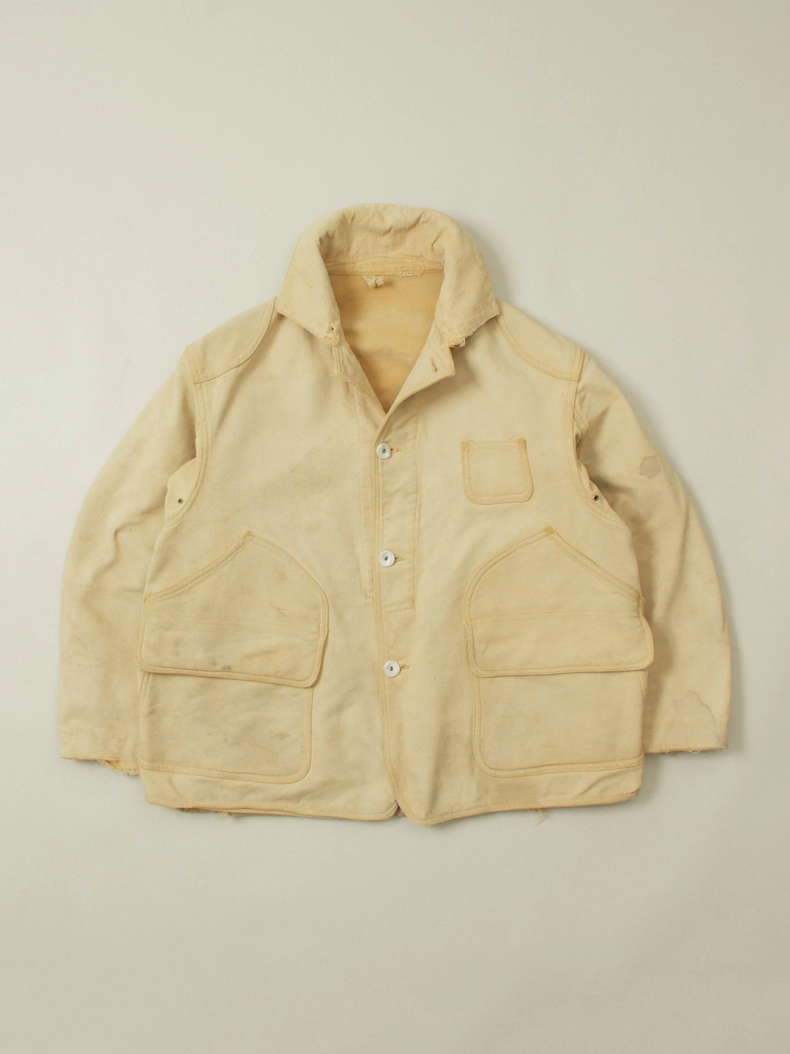 Vtg 1940s Western Field Moleskin Hunting Jacket (M)
