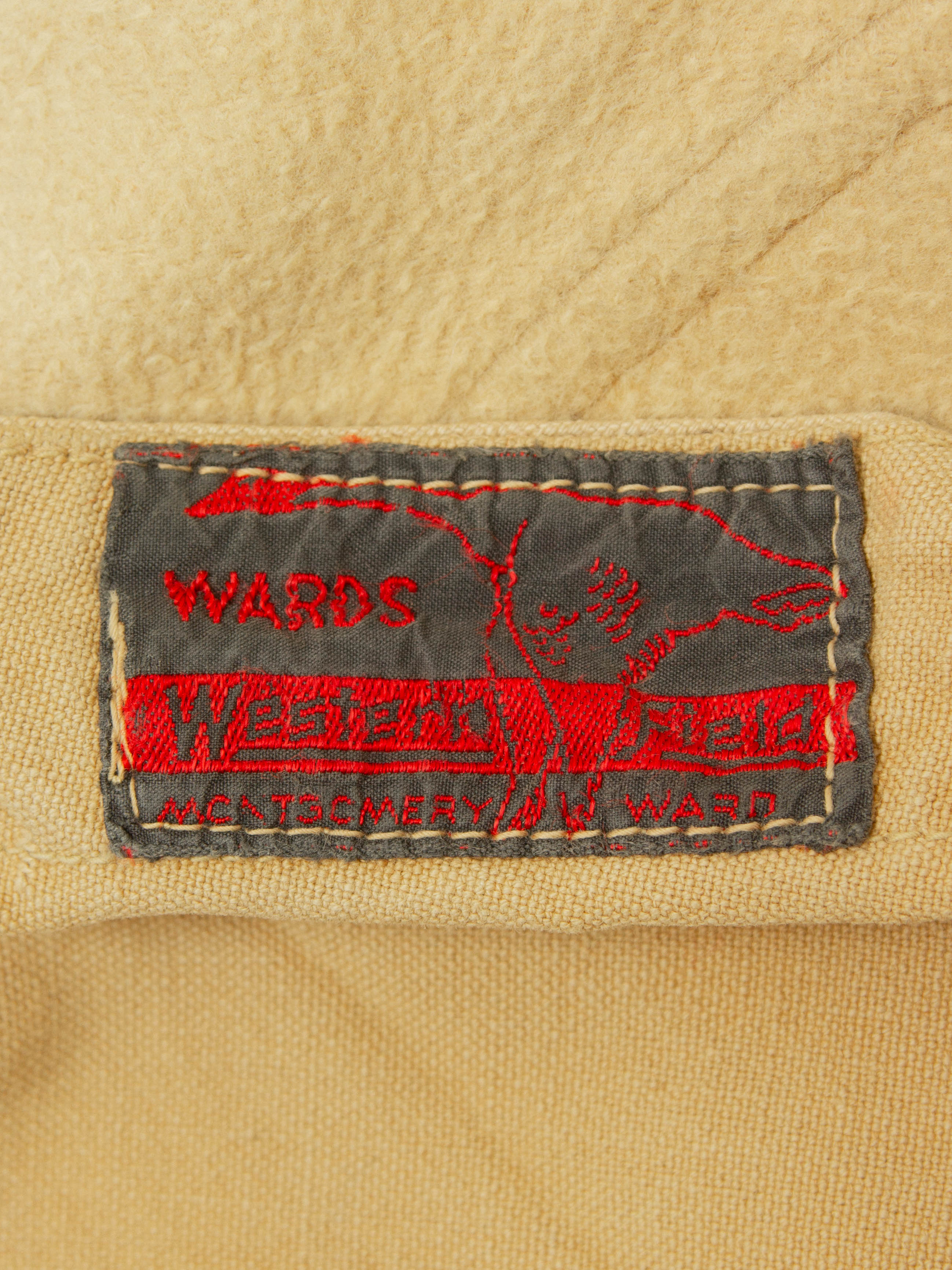 Vtg 1940s Western Field Moleskin Hunting Jacket (M) - Image 2
