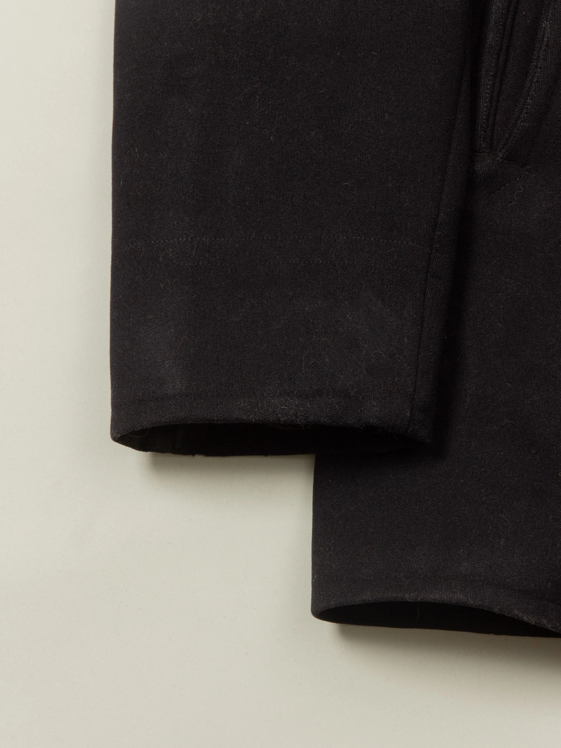 Vtg 1940s WWII US Navy Wool Peacoat - Made in USA (S) - Image 5