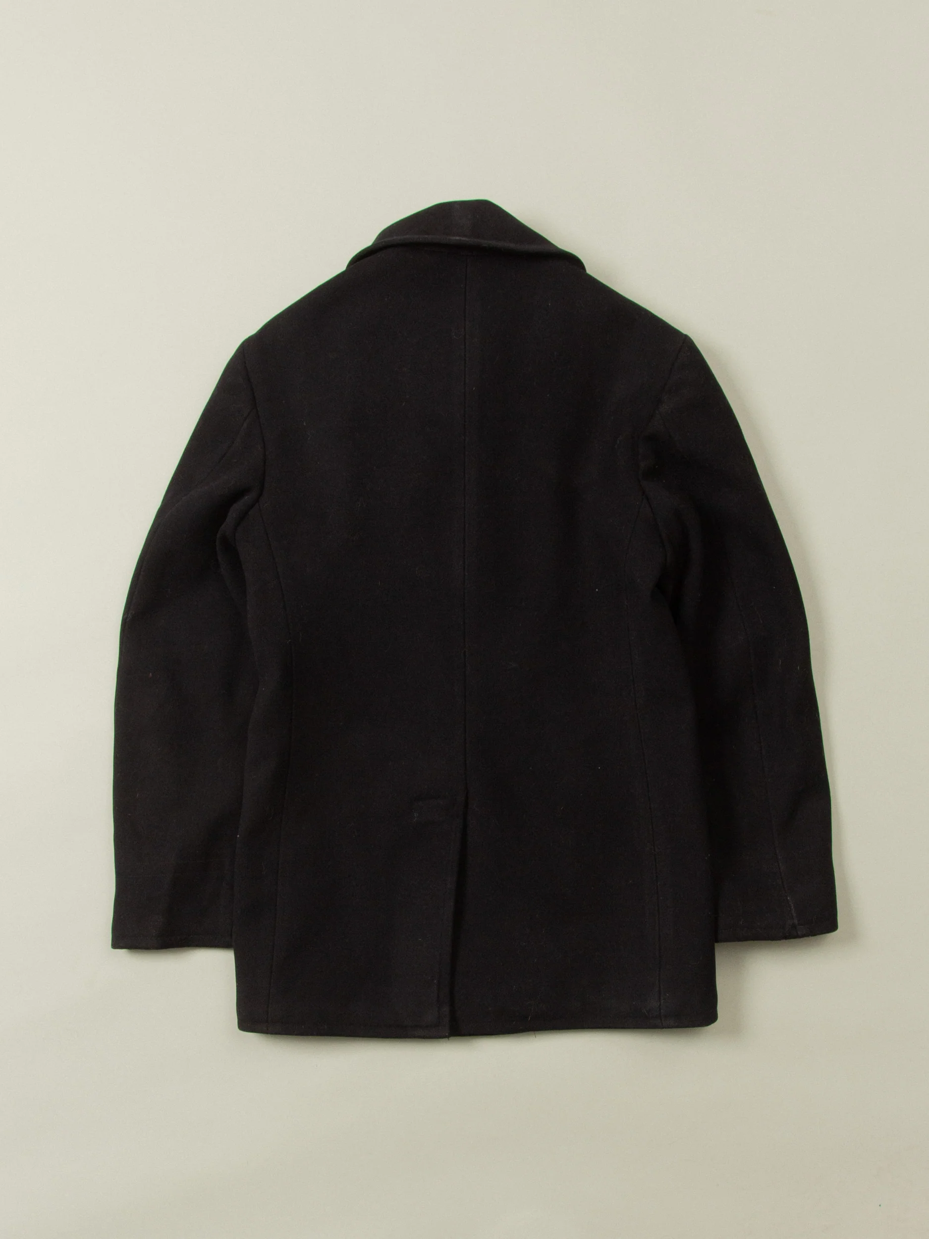 Vtg 1940s WWII US Navy Wool Peacoat - Made in USA (S) - Image 7