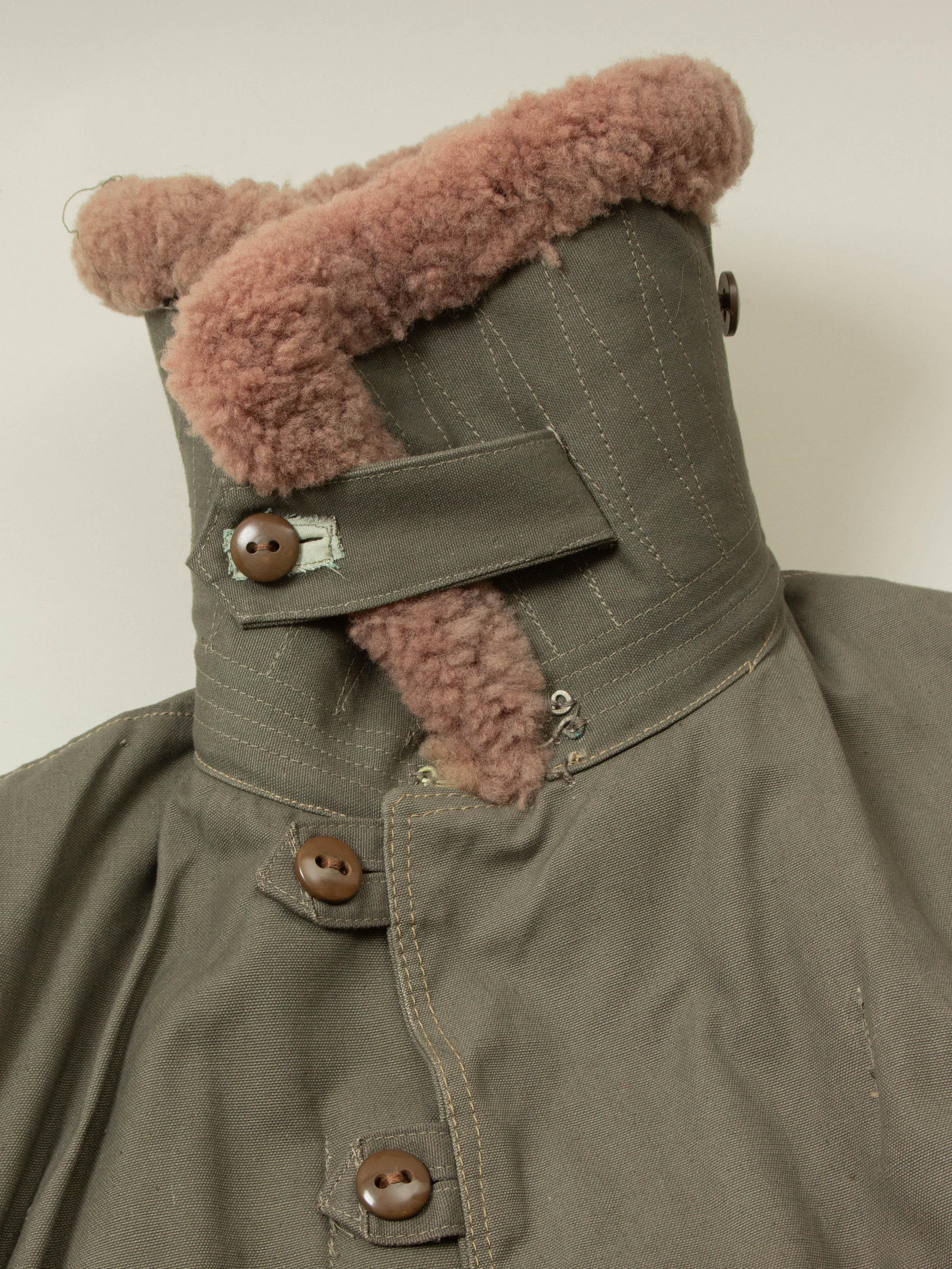 Vtg 1944 Swedish Army Extreme Cold Weather Coat (L) - Image 5