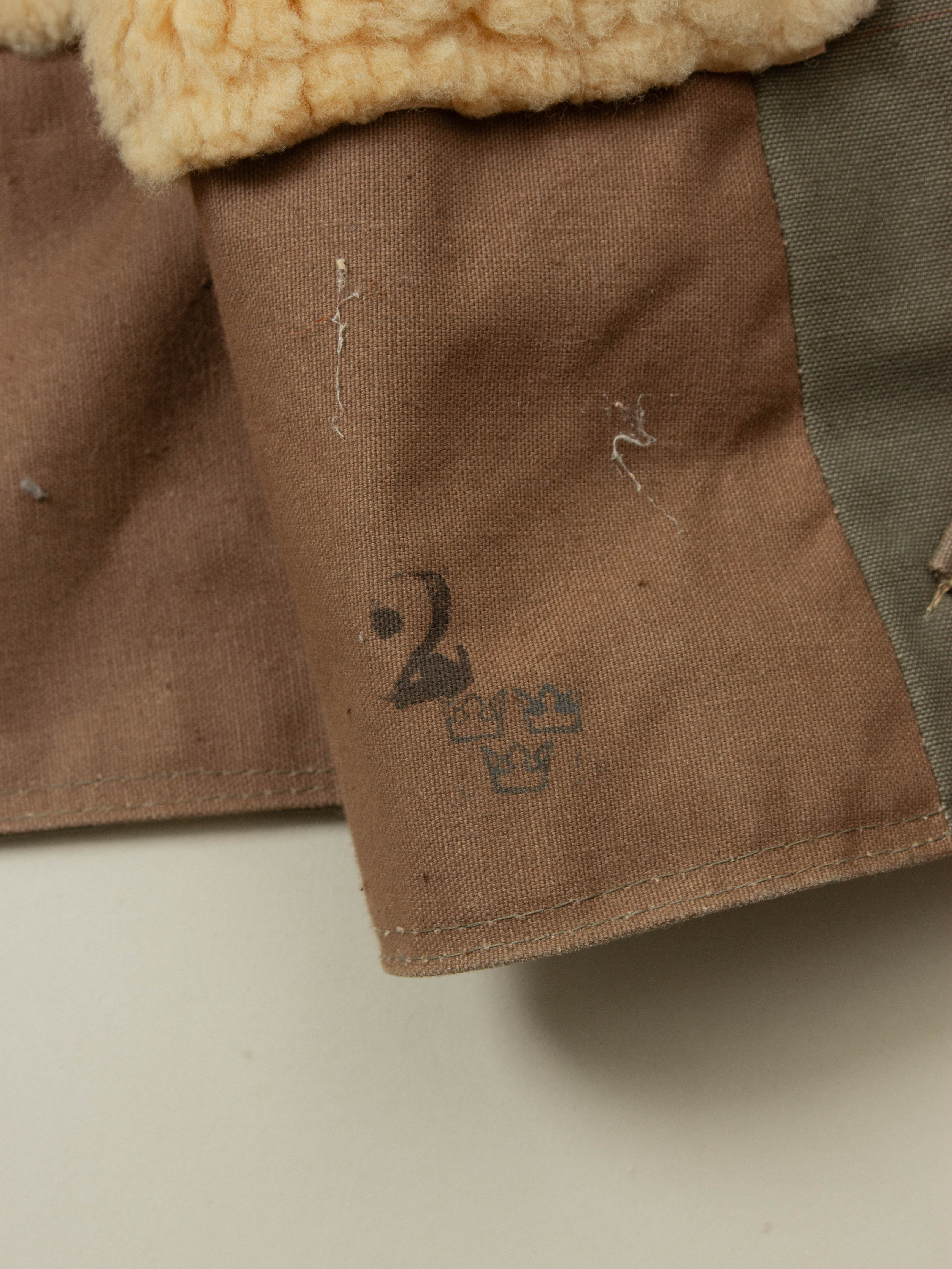 Vtg 1944 Swedish Army Extreme Cold Weather Coat (L) - Image 7