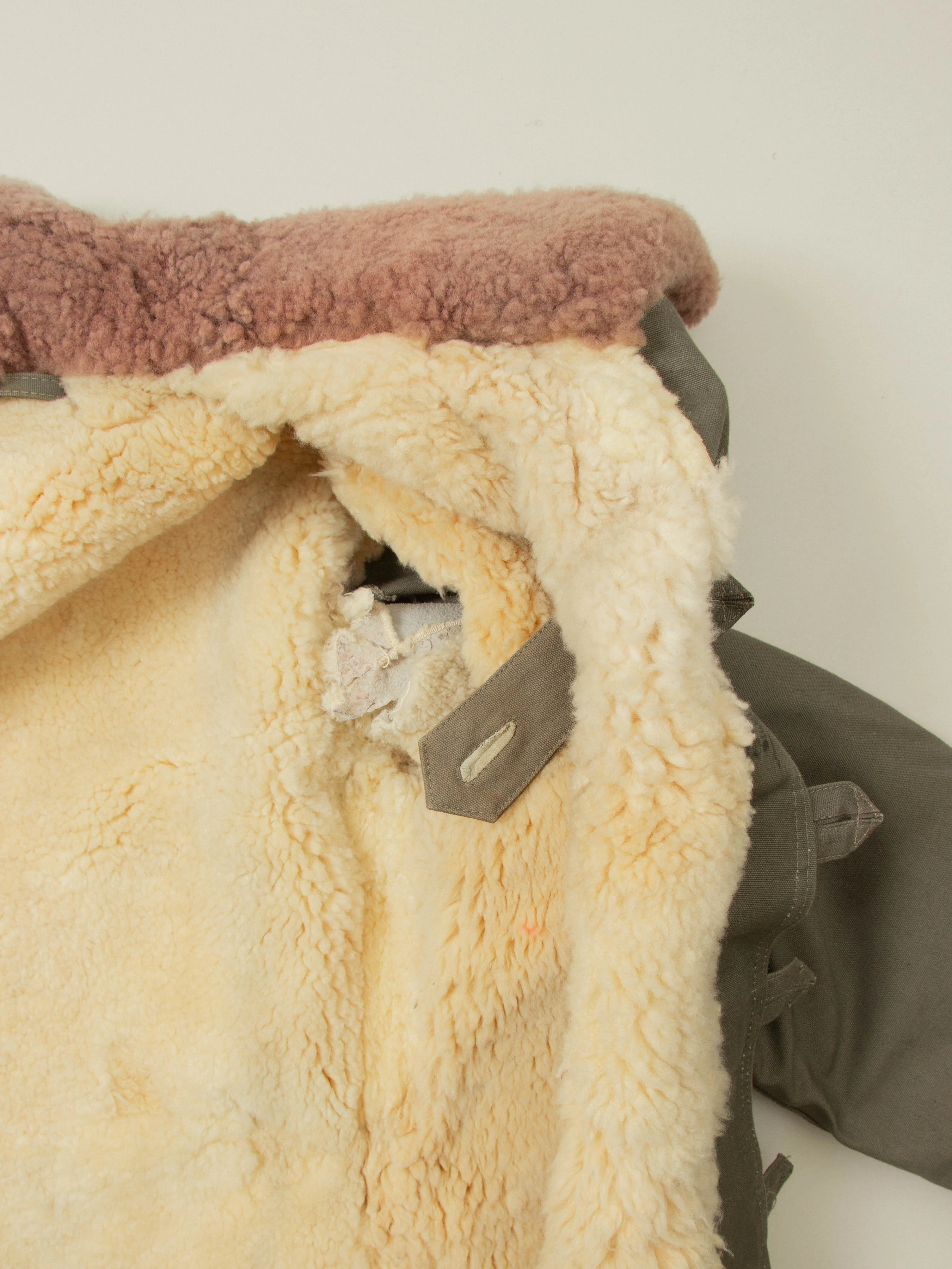 Vtg 1944 Swedish Army Extreme Cold Weather Coat (L) - Image 9