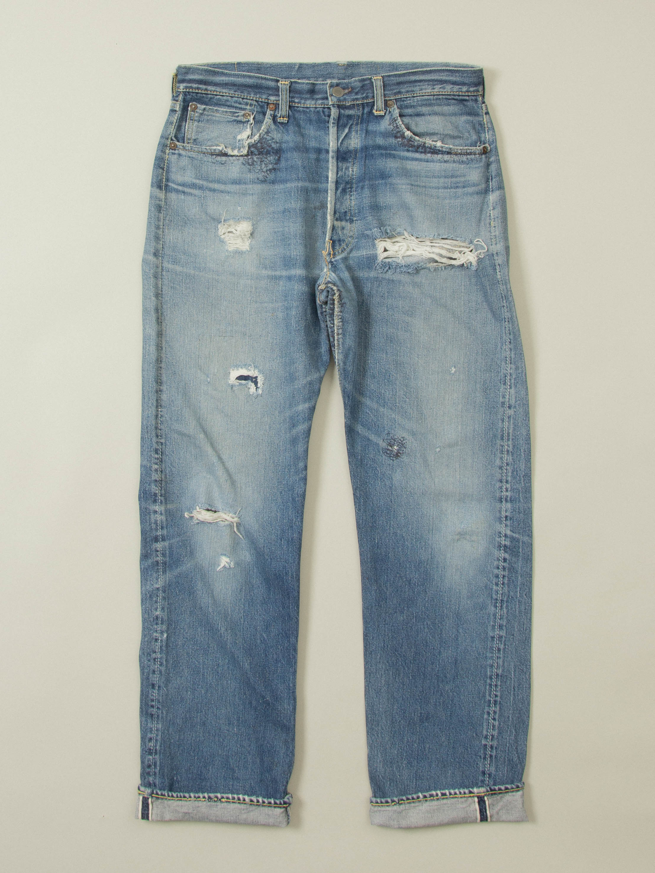 Vtg 1950/60s Levi's 501XX Selvedge Big E Jeans (34x32)
