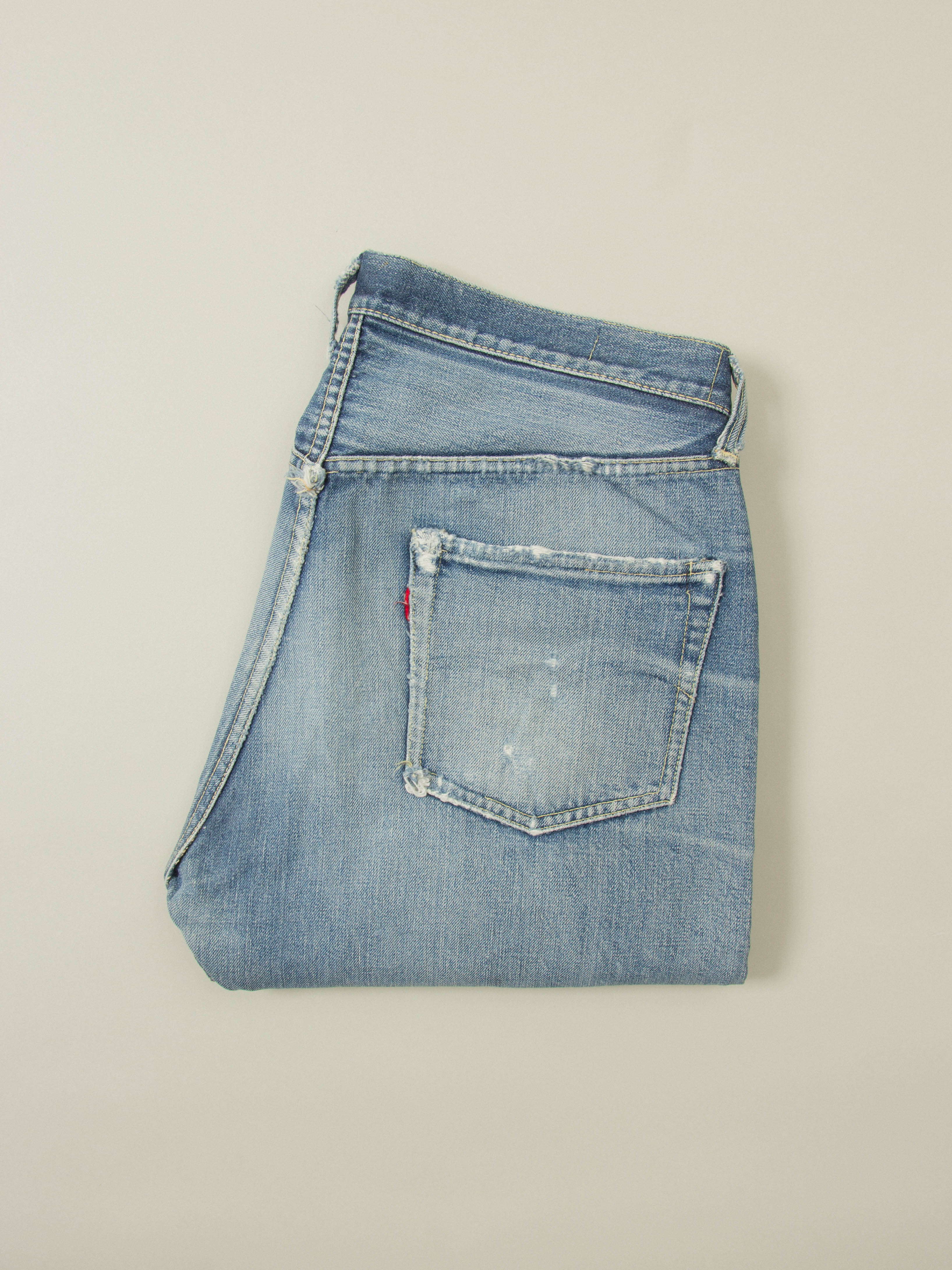Vtg 1950/60s Levi's 501XX Selvedge Big E Jeans (34x32) - Image 12