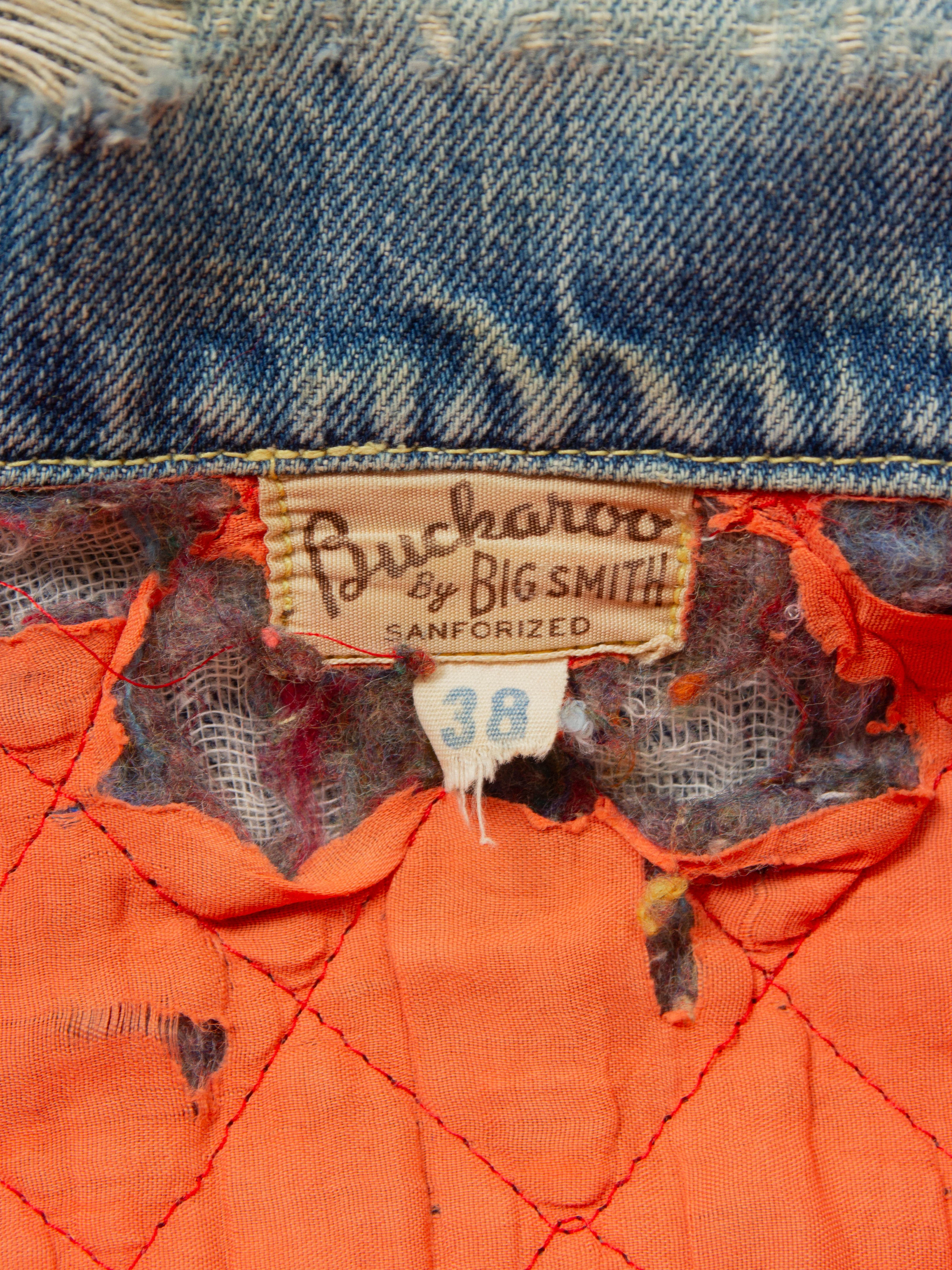 Vtg 1950s 'Buckaroo' Big Smith Type 2 Denim Jacket (XS) - Image 4