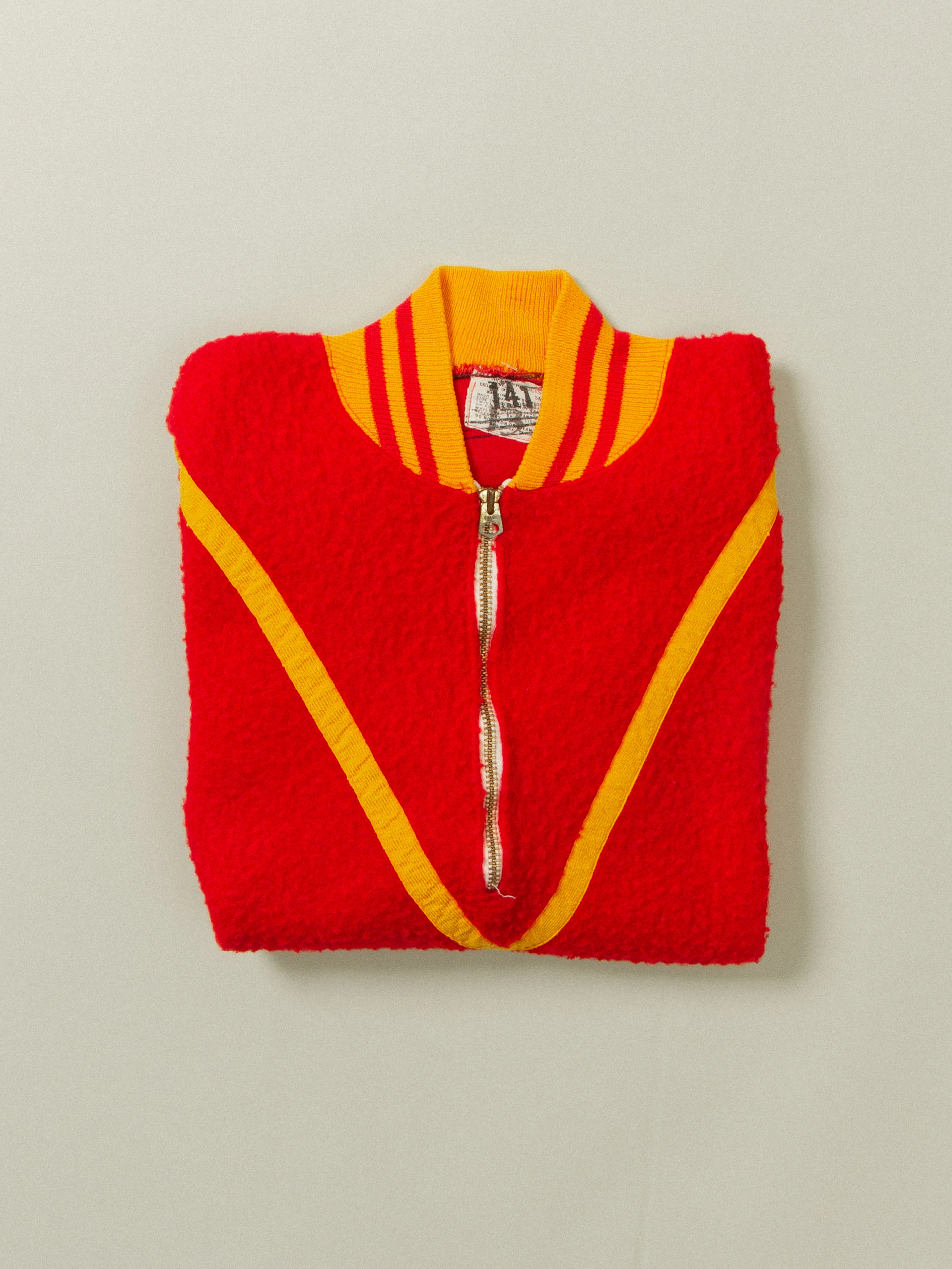 Vtg 1950s Champion Half-Zip Sweater - Made in USA (S) - Image 7