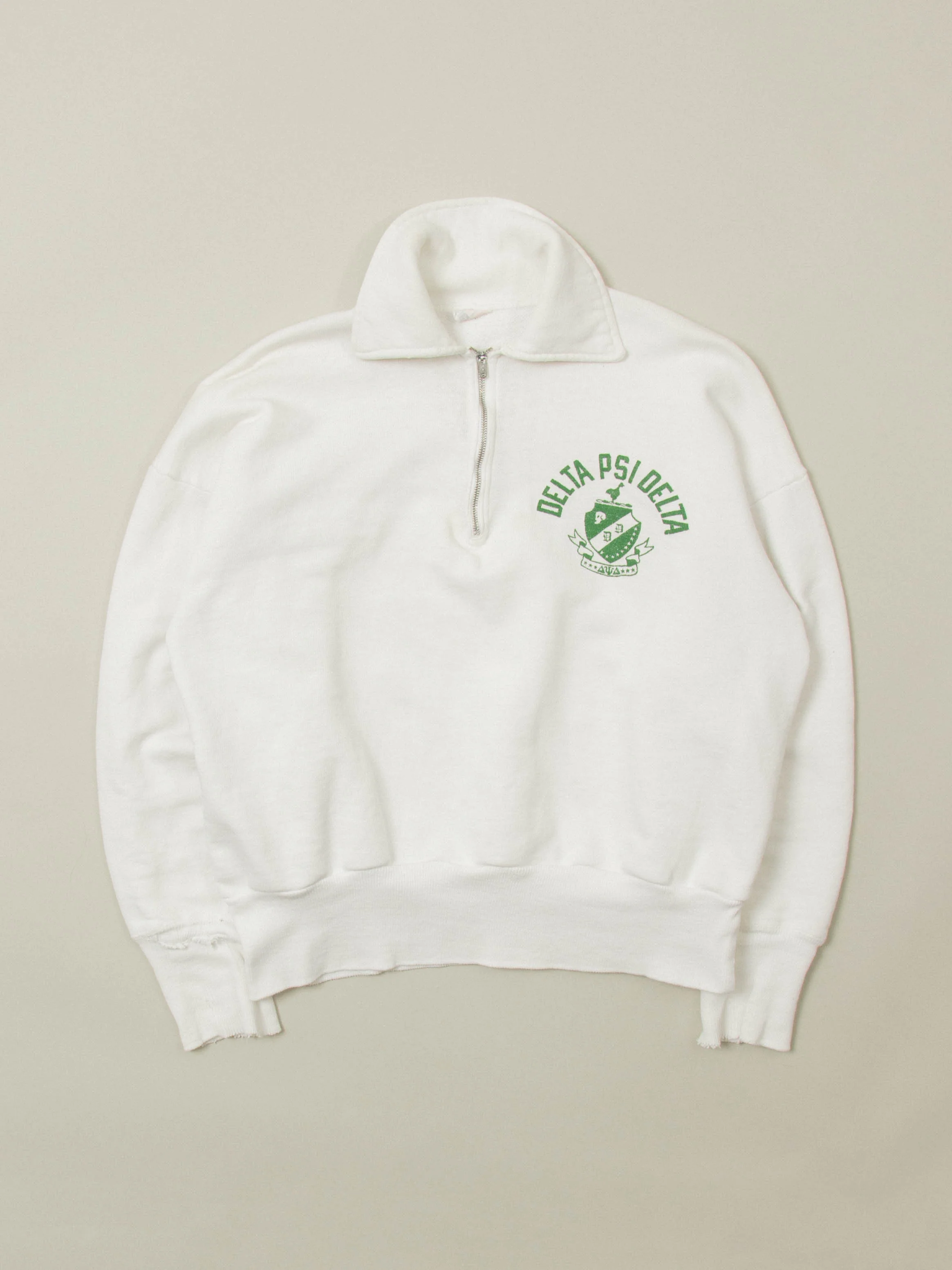 Vtg 1950s Champion 'Running Man' University Quarter Zip (XS)