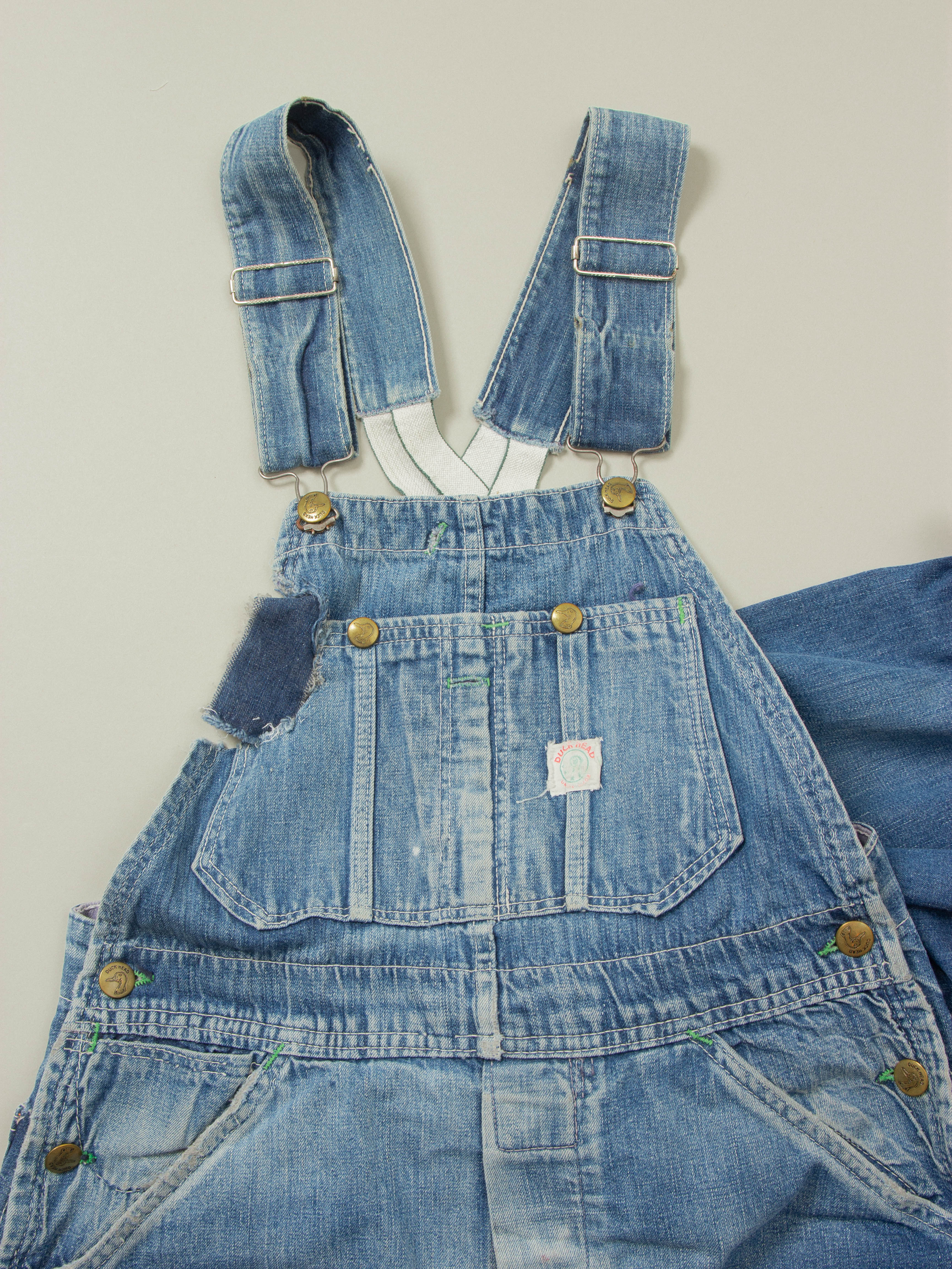 Vtg 1950s Duck Head Denim Overalls (S) - Image 3